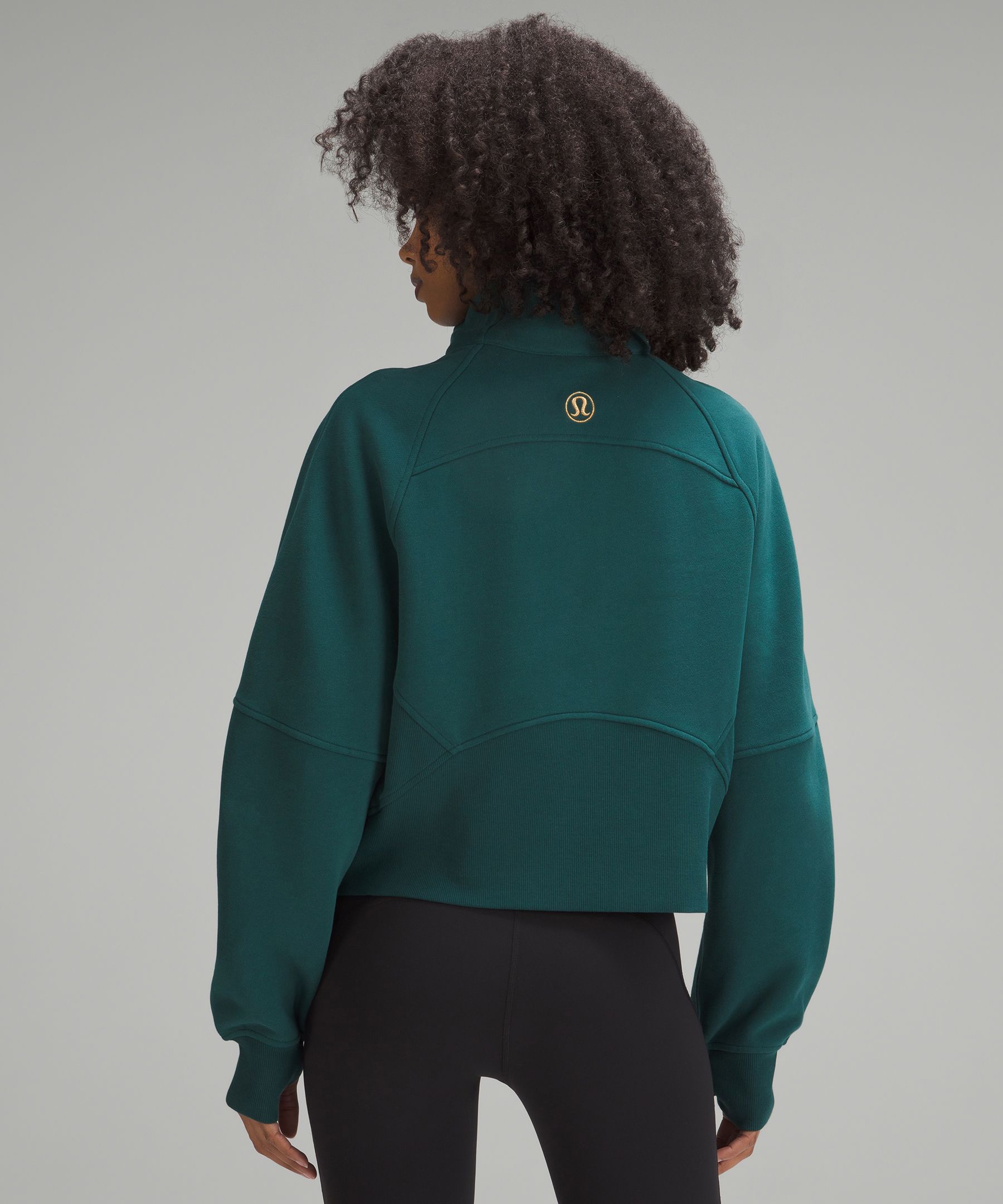 Scuba Oversized Funnel Neck Half Zip *Gold Zip