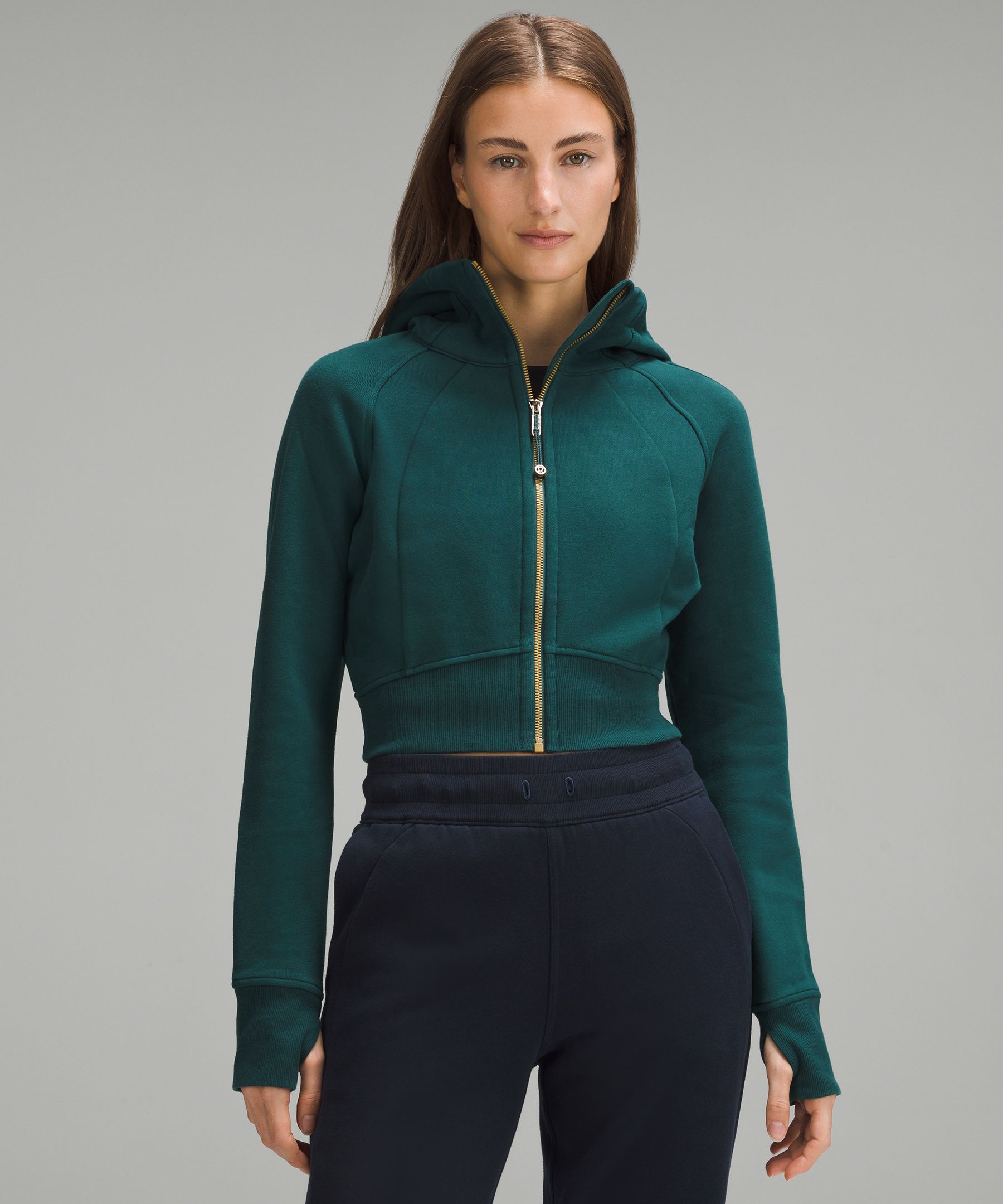 Lululemon Scuba Full-zip Cropped Hoodie