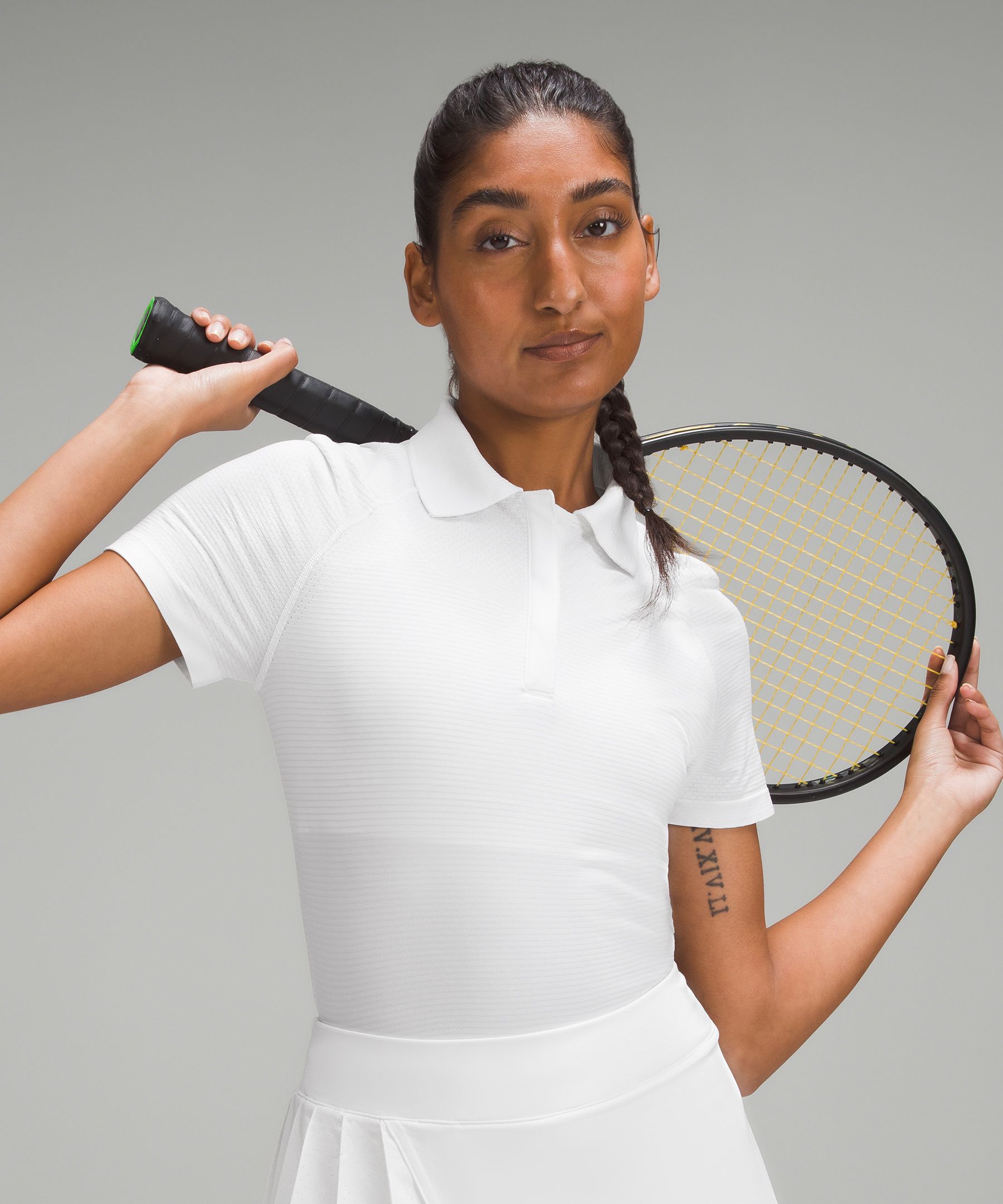 Shop Lululemon Swiftly Tech Short-sleeve Polo Shirt