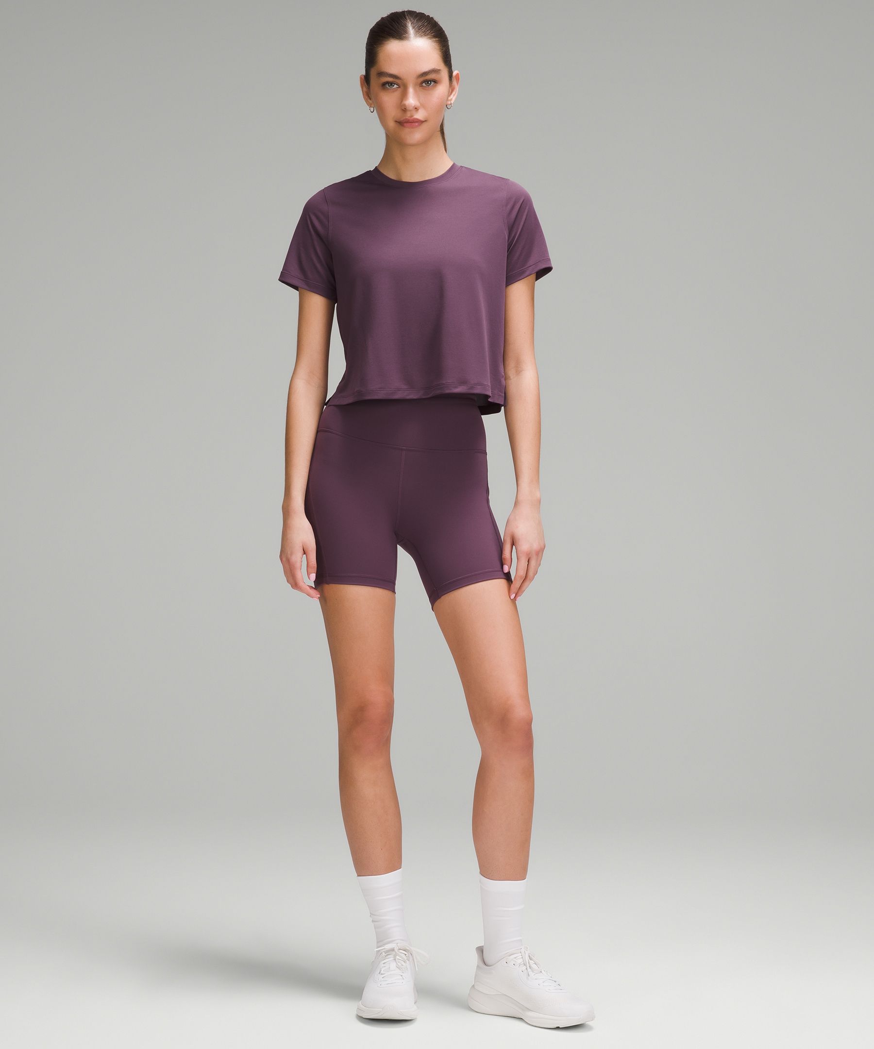 Shop Lululemon Ultralight Waist-length T-shirt