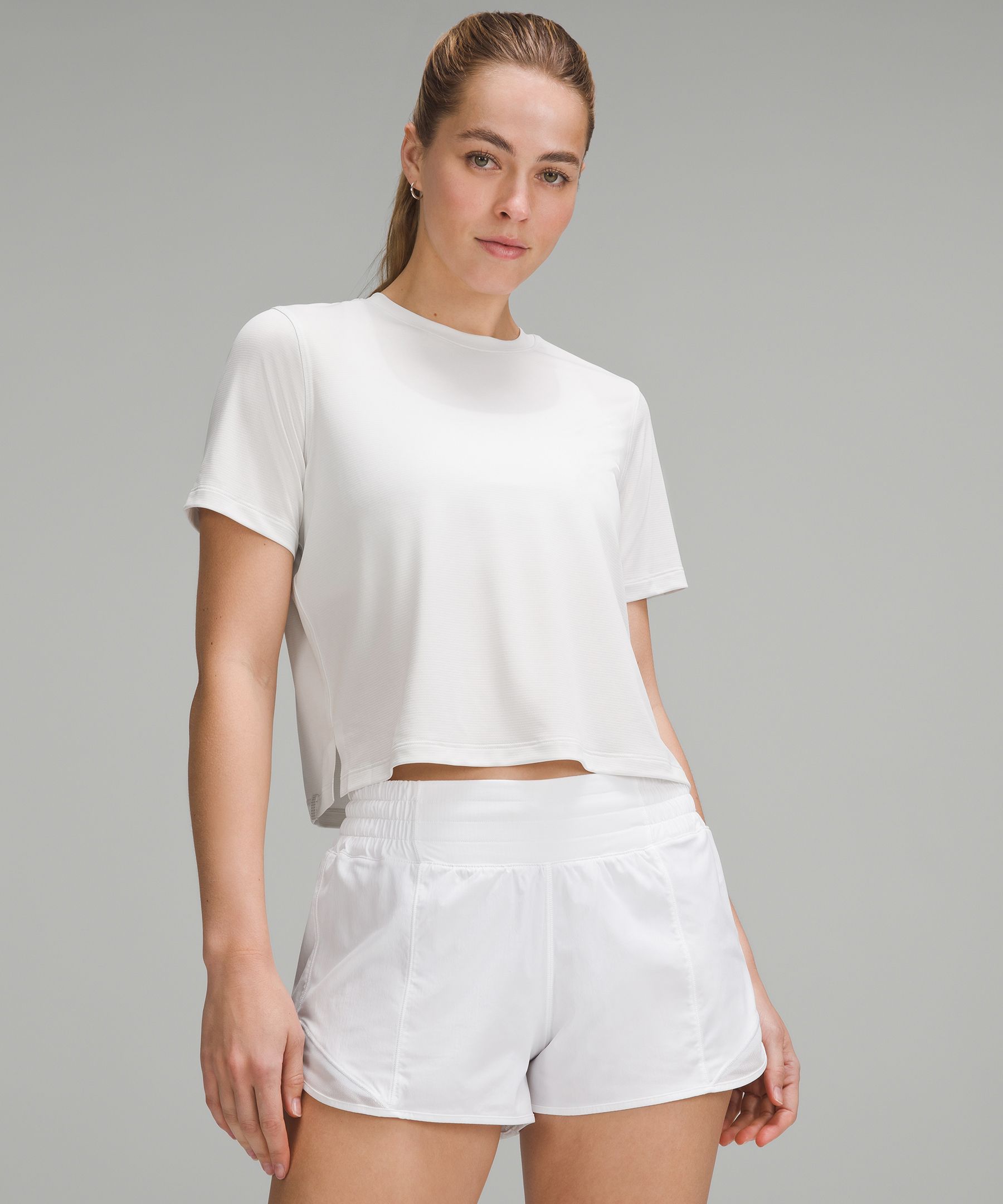 Shop Lululemon Ultralight Waist-length T-shirt