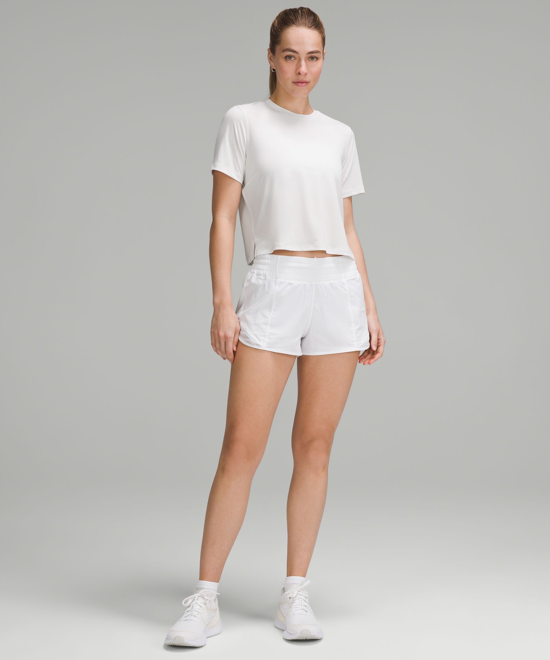 Shop Lululemon Ultralight Waist-length T-shirt