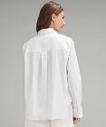 Cotton-Blend Poplin Button-Down Shirt