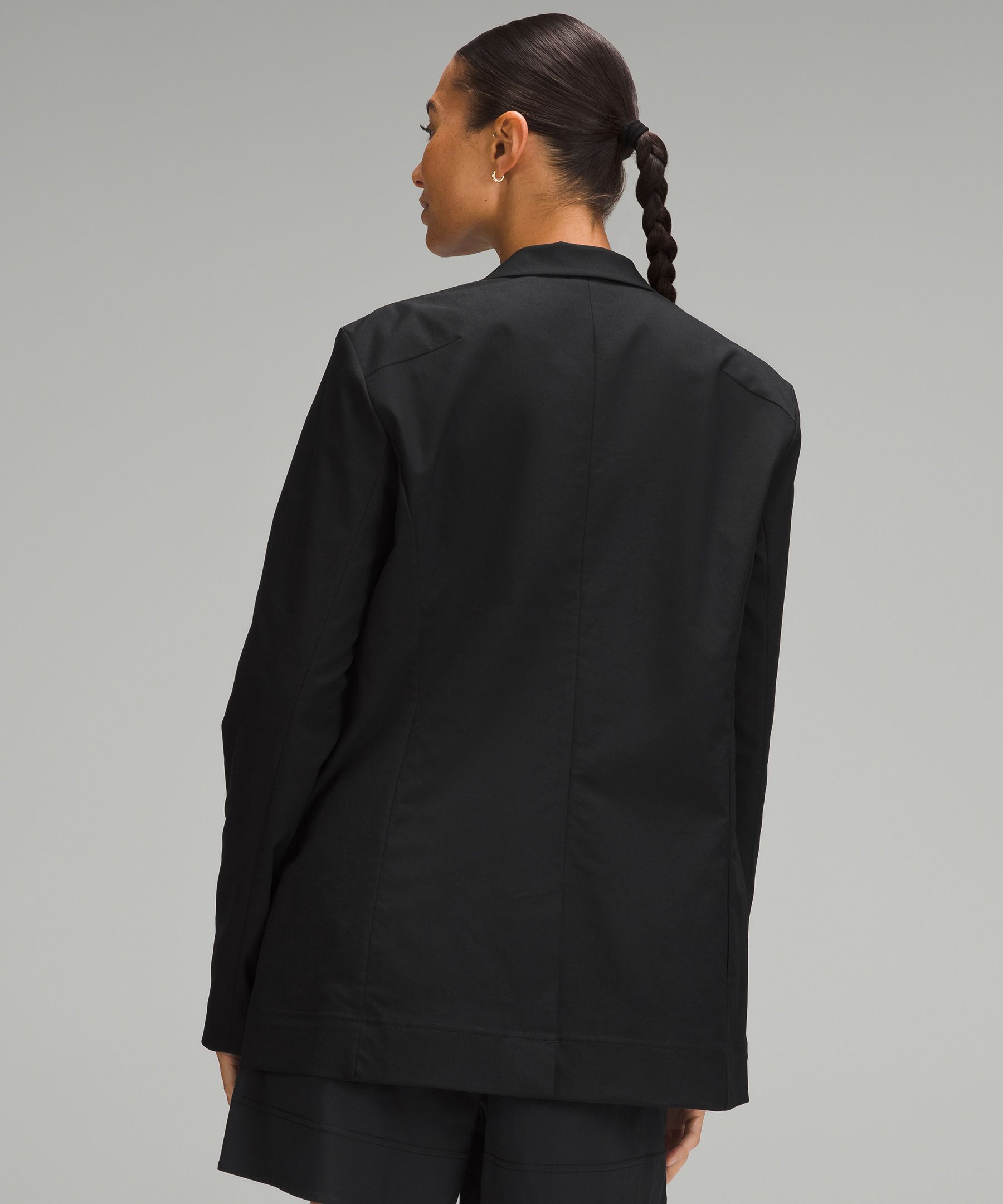 Relaxed-Fit Twill Blazer | Women's Coats & Jackets