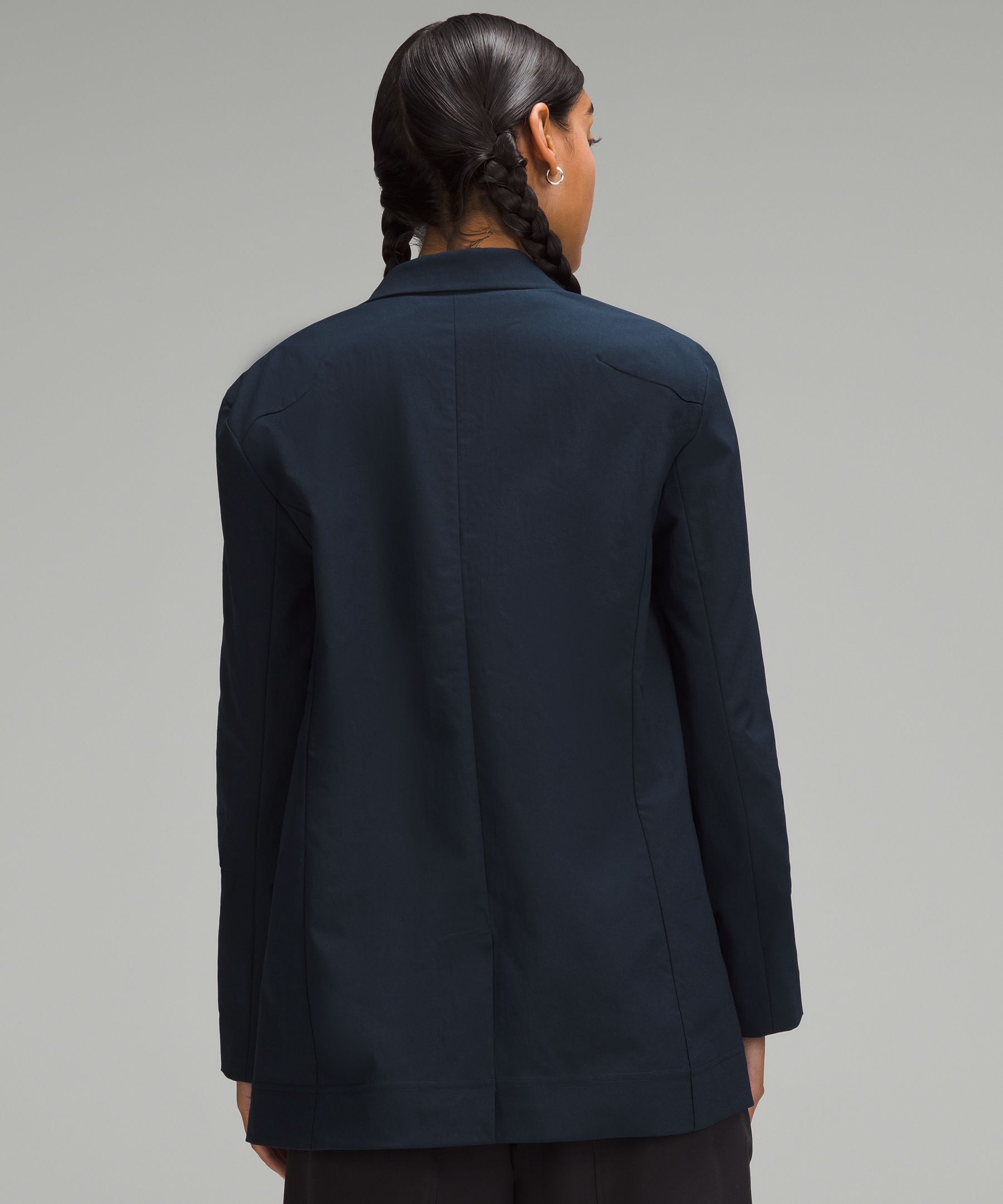 Shop Lululemon Relaxed-fit Twill Blazer