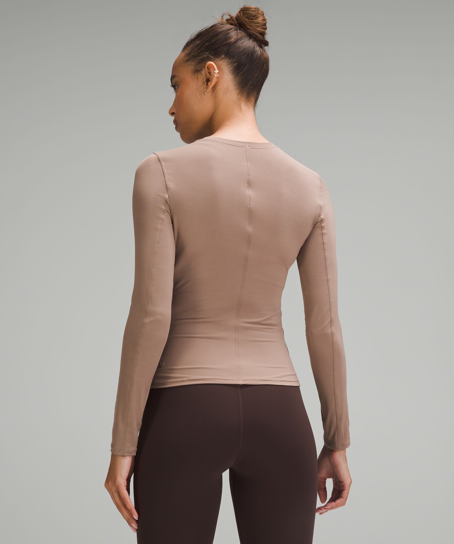 Shop Lululemon Light Smoothcover Wrap-front Long-sleeve Shirt