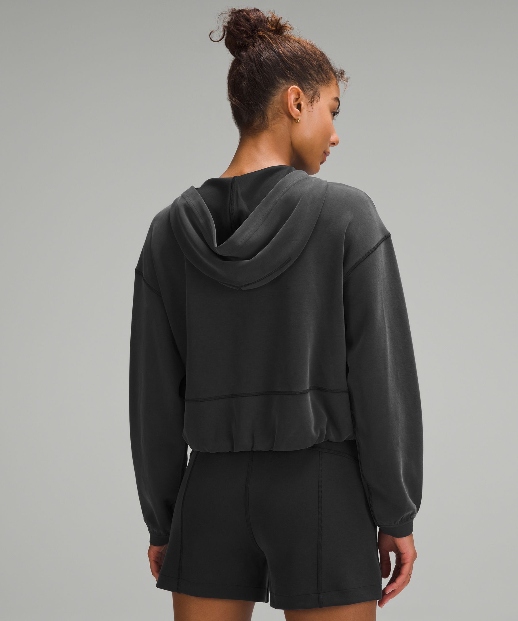 Shop Lululemon Softstreme Full-zip Hoodie