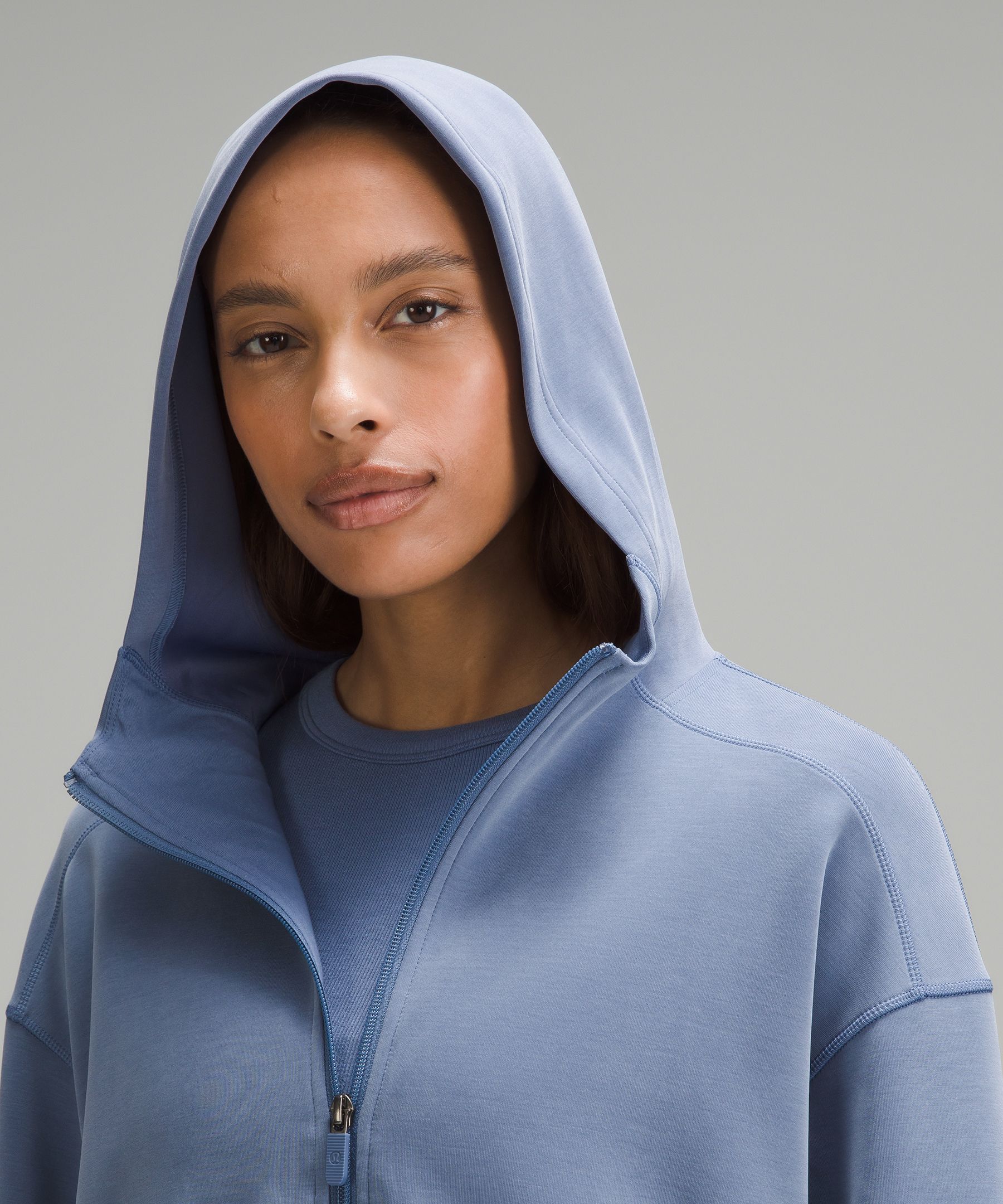 Shop Lululemon Softstreme Full-zip Hoodie