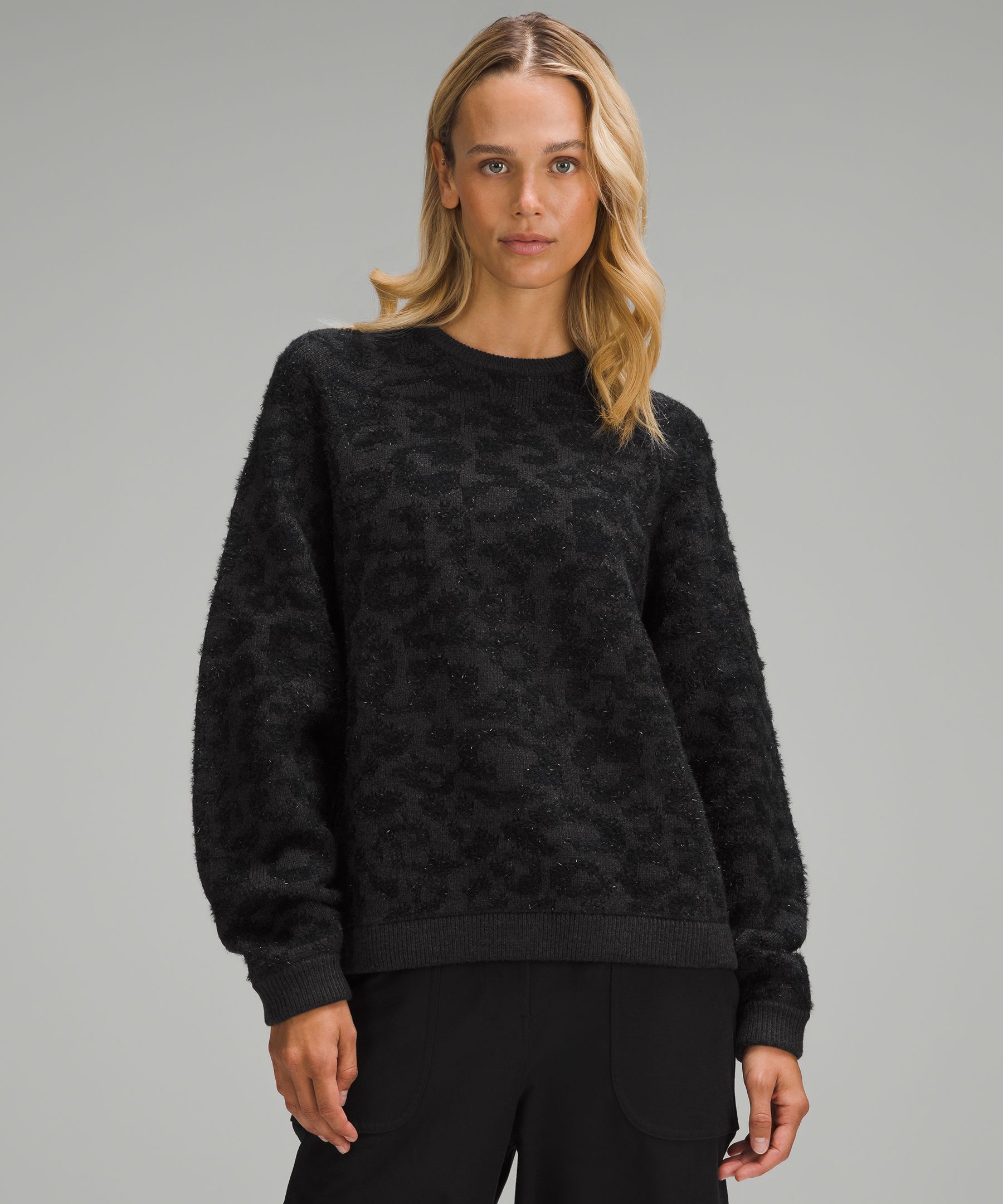 Wool-Blend Jacquard Sweater, Sweaters
