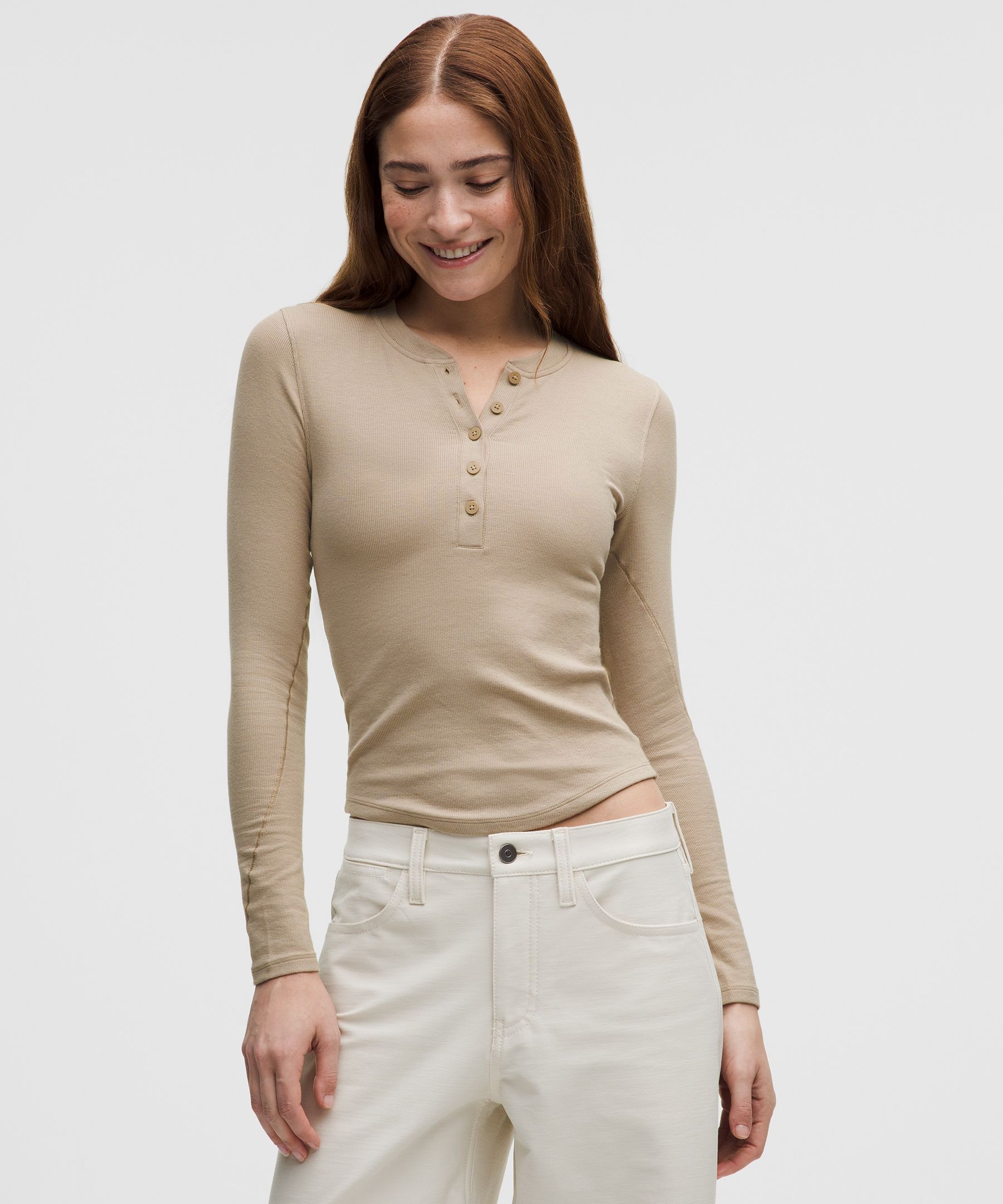 ラップフロント リブ長袖トップス | ロングスリーブ | Lululemon JP