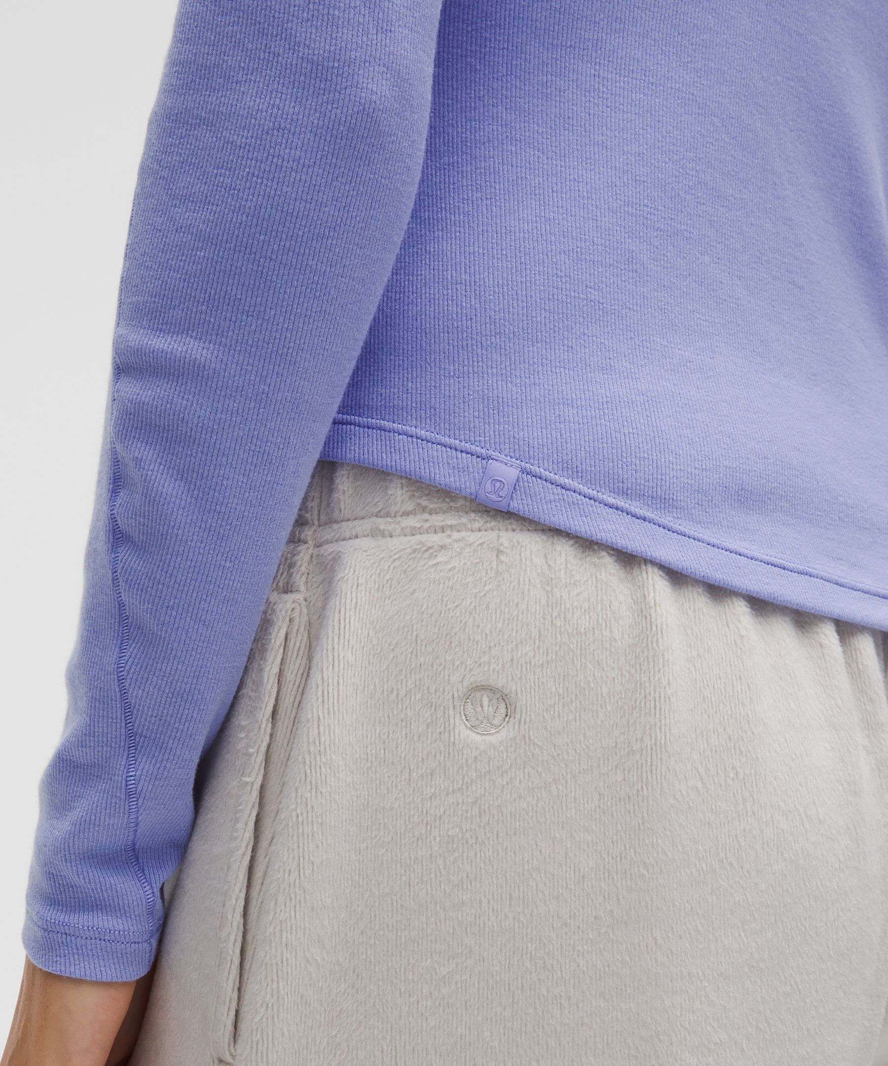 Lululemon Hold Tight Long-sleeve Henley In Purple
