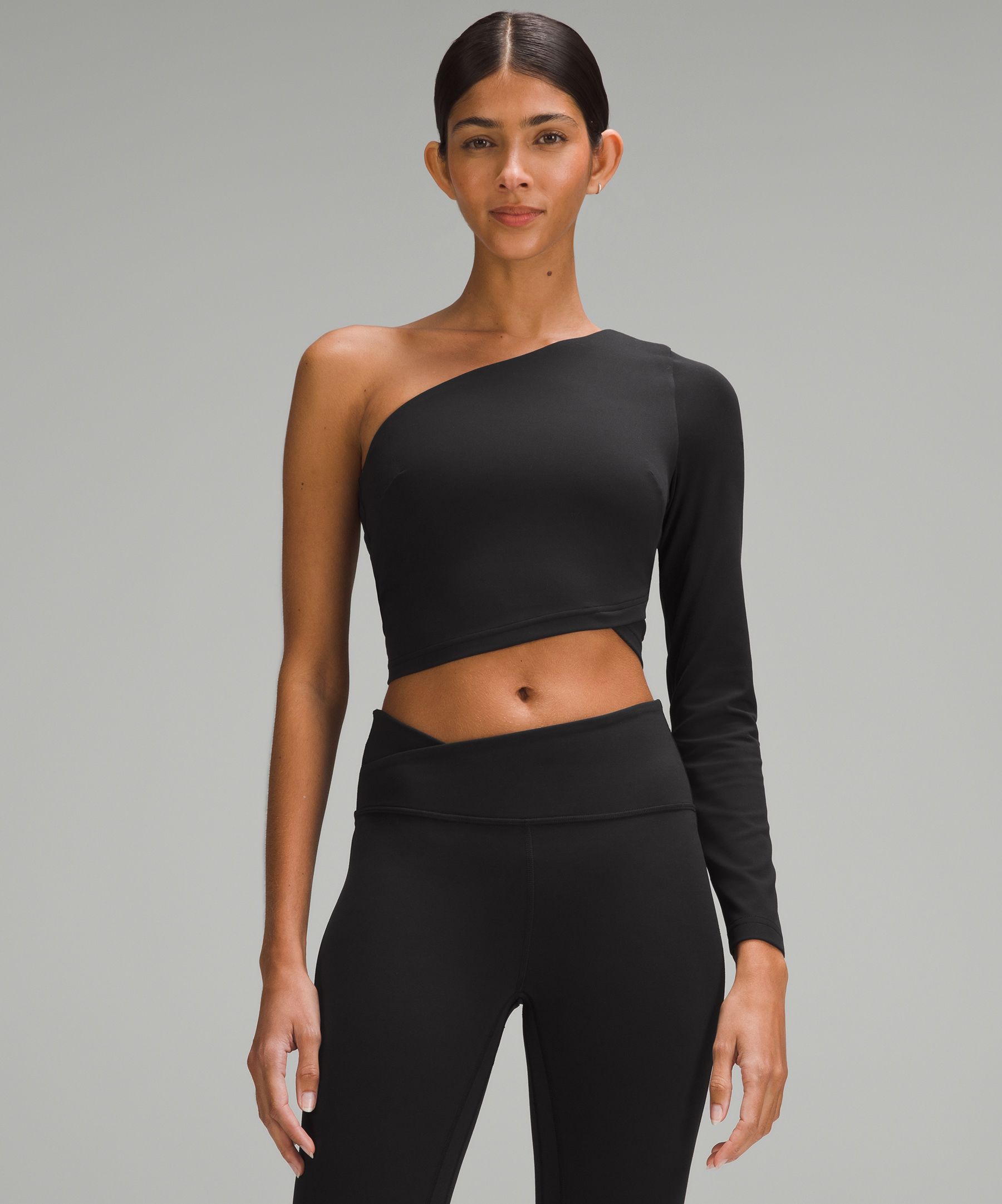 Women's Shelf Bra Long Sleeve Tops