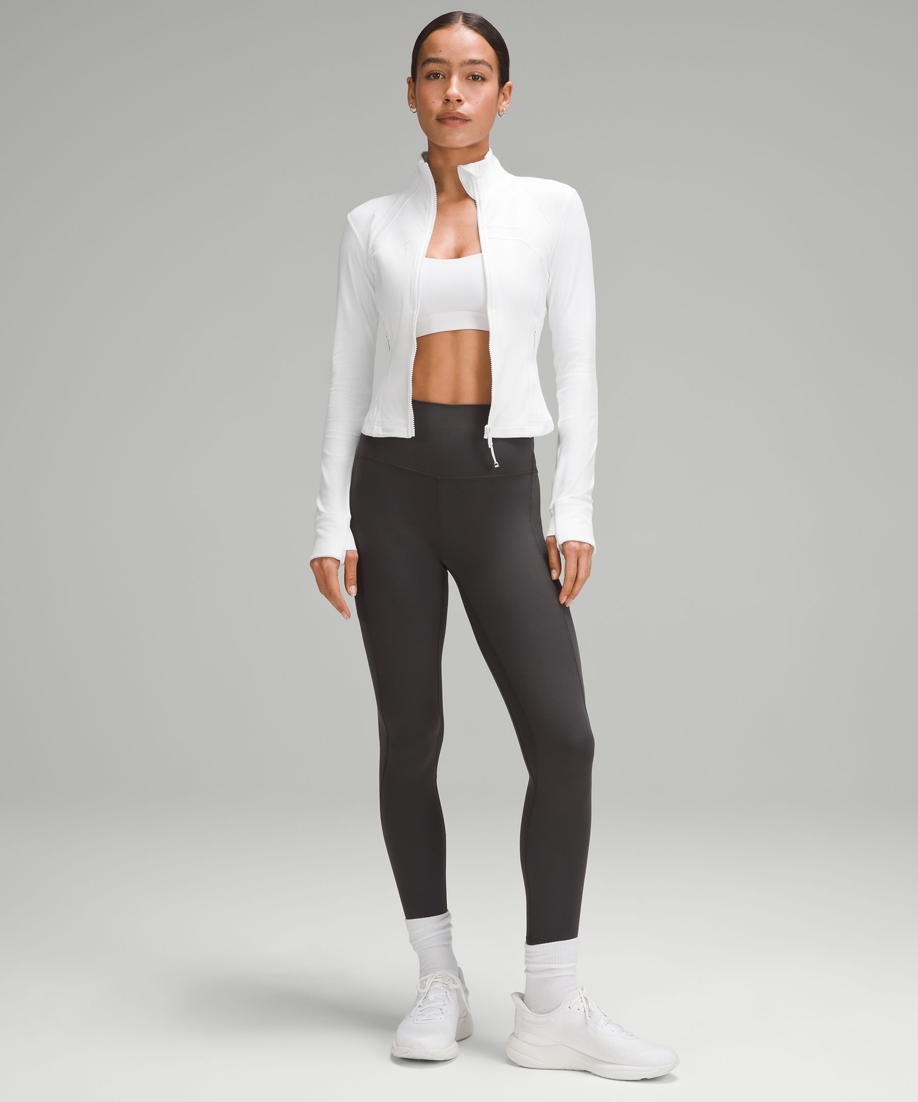 Nulu Cropped Define Jacket curated on LTK  Outfits with leggings, Athletic  outfits, Athleisure outfits