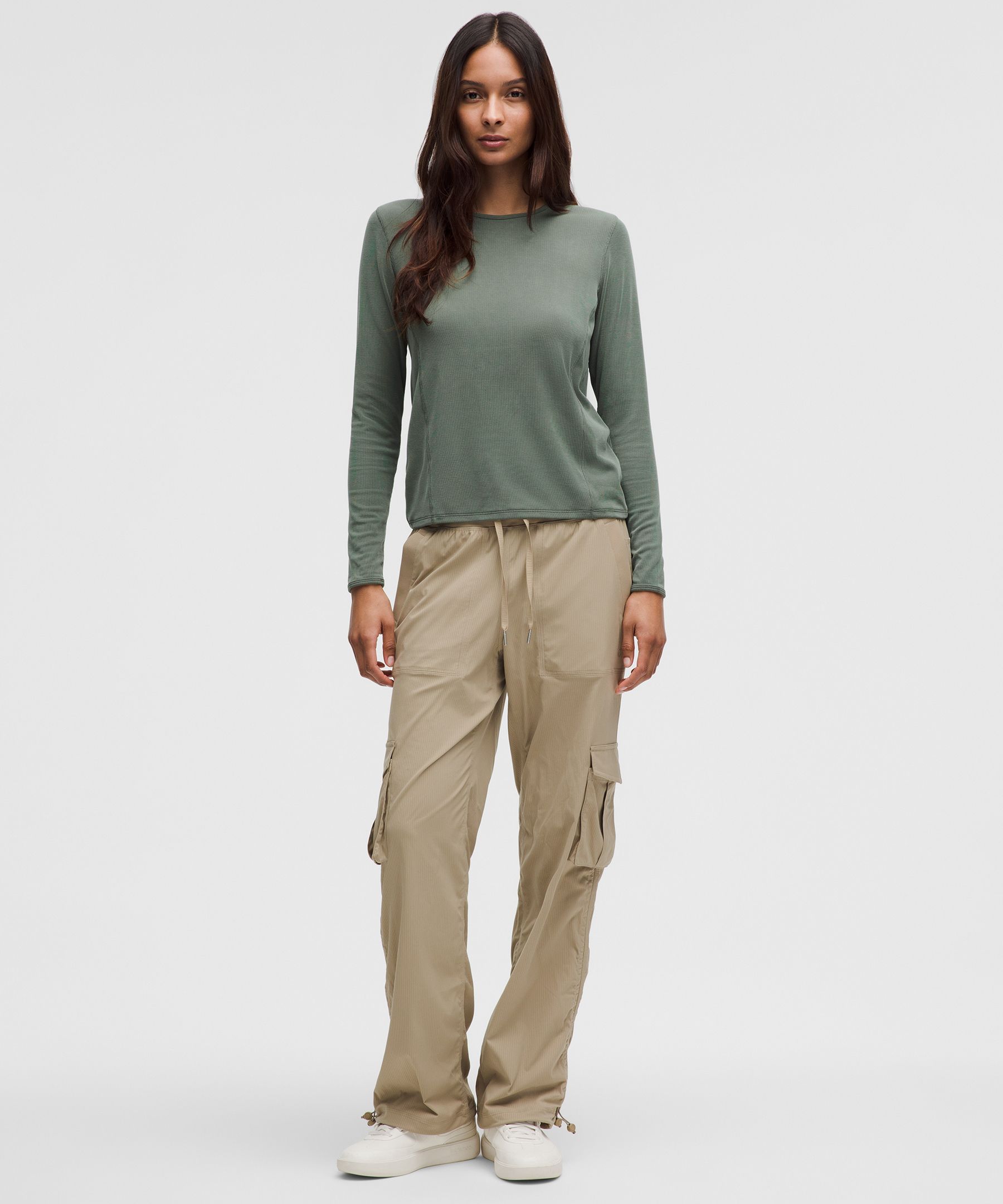 Lululemon Twist-back Soft Ribbed Long-sleeve Top