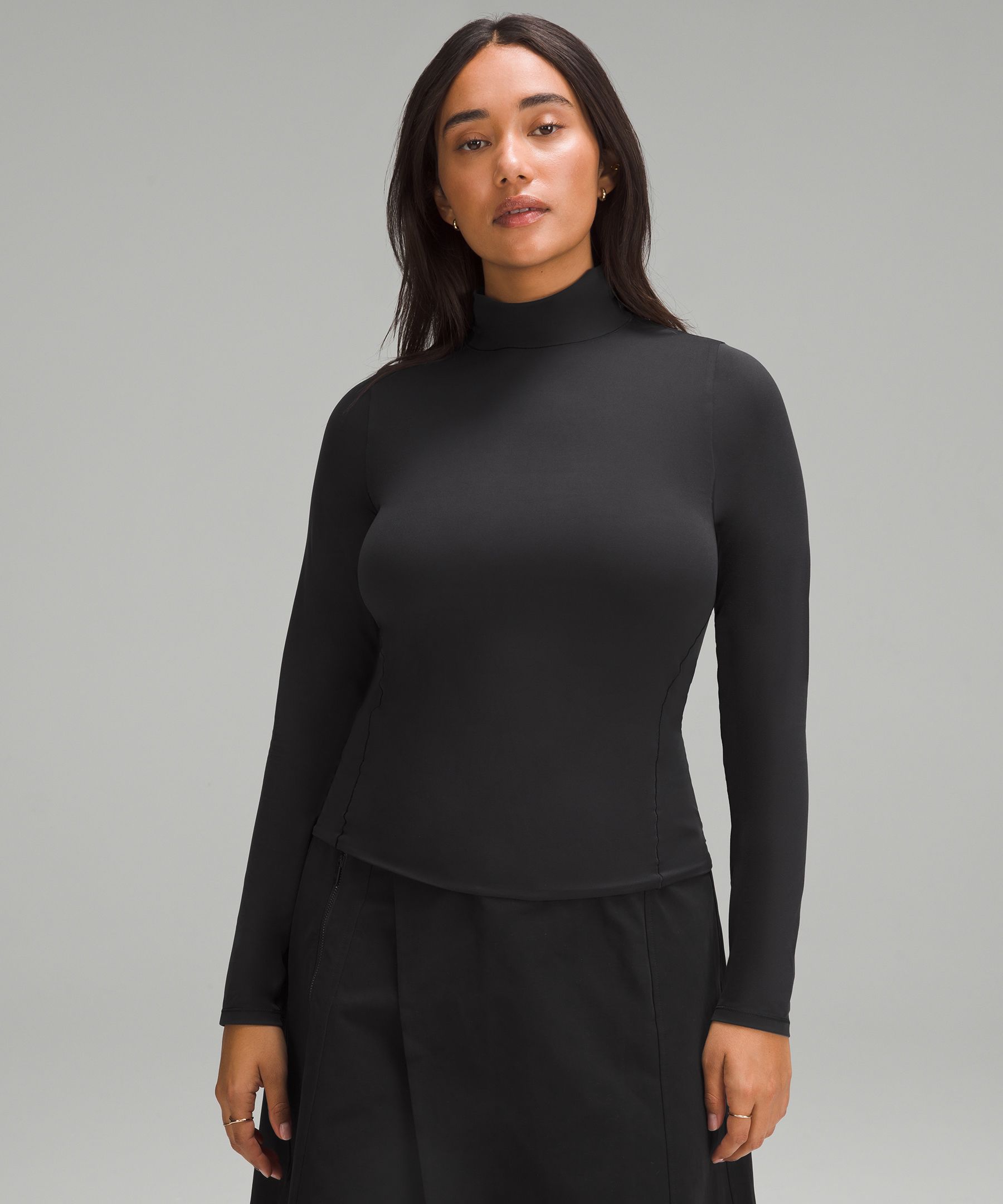 Lululemon Wundermost Ultra-soft Nulu Crewneck Long-sleeve Shirt - Black