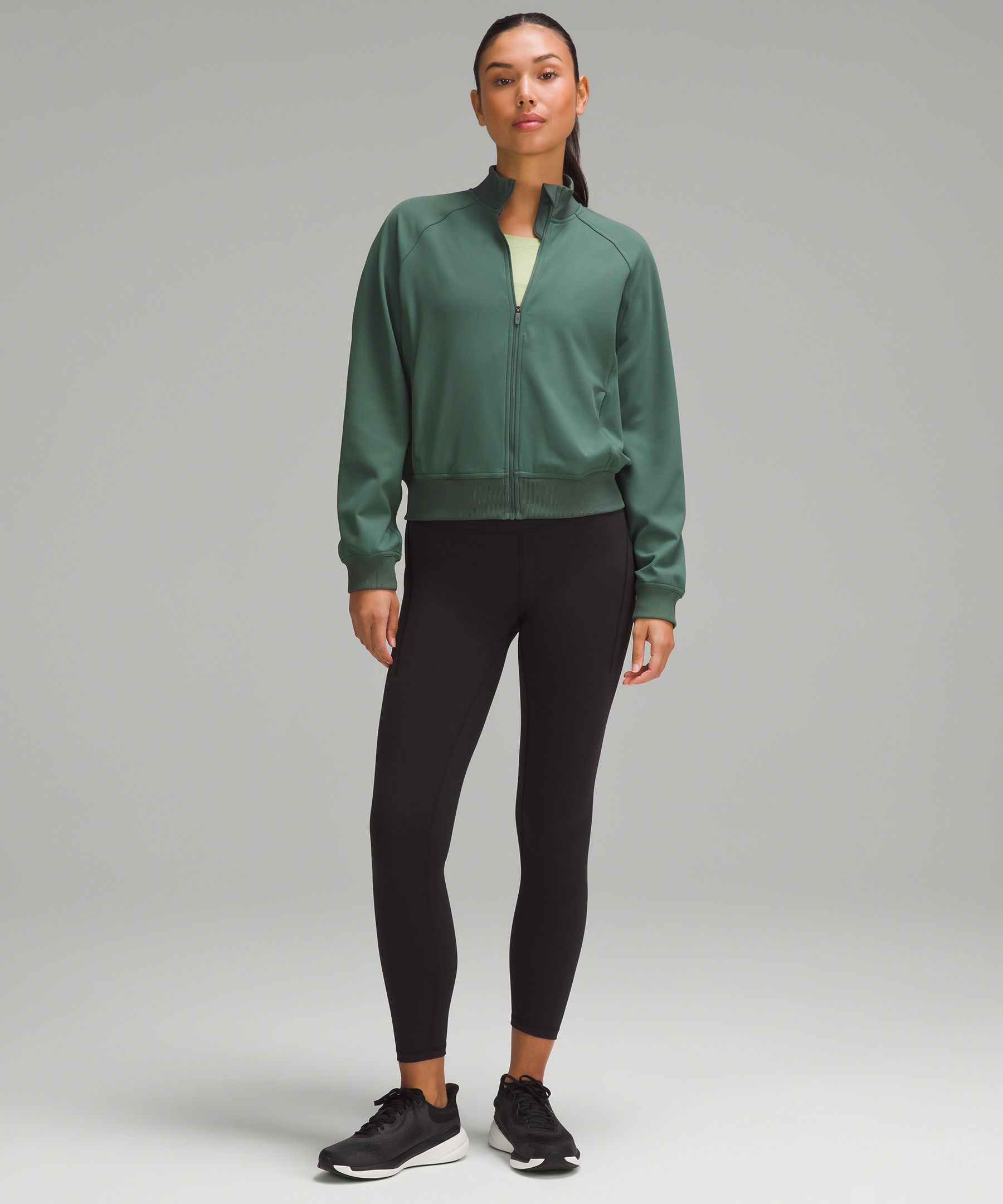 WMTM find! Gifted myself with it to celebrate going down a size. Wunder  Train and define jacket in willow green 😍 : r/lululemon