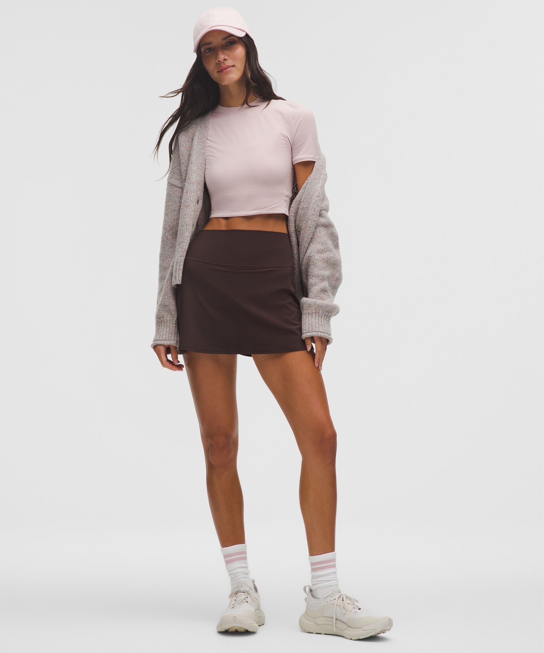 Lululemon Wundermost Ultra-soft Nulu Crewneck Cropped T-shirt