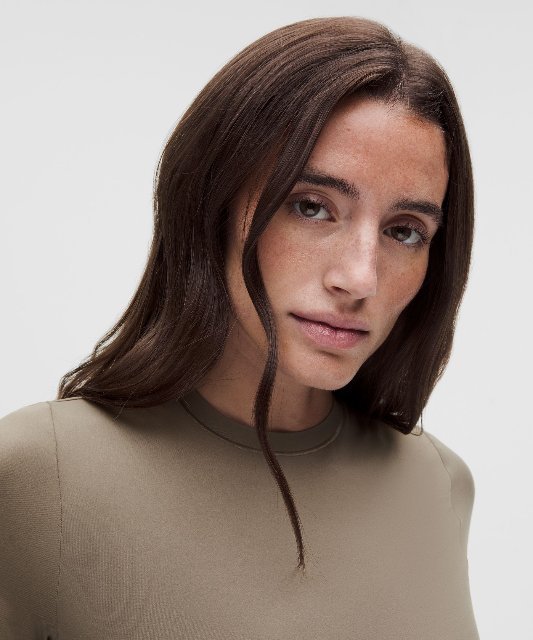 Wundermost Ultra-Soft Nulu Crewneck Cropped T-Shirt