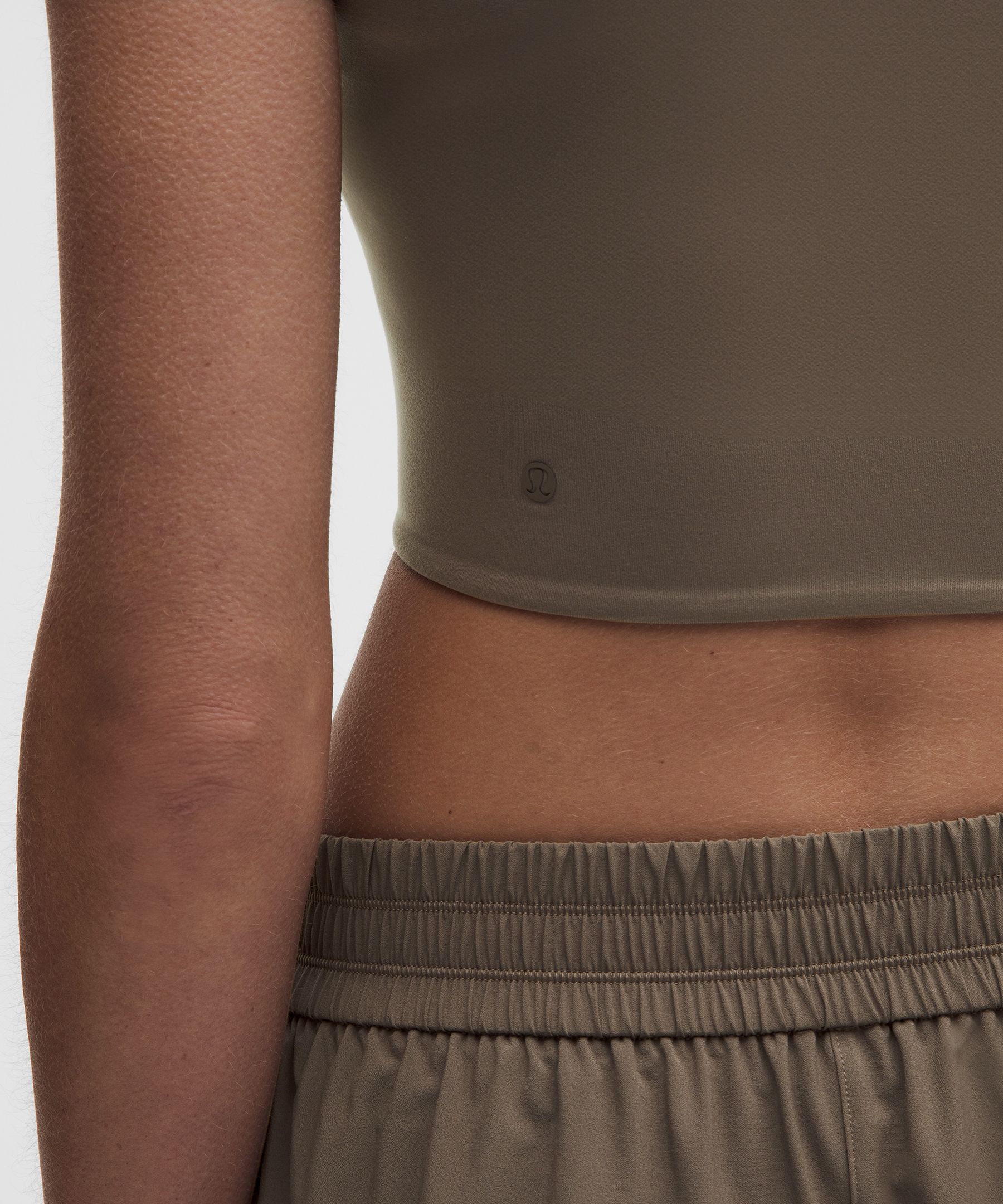 Wundermost Ultra-Soft Nulu Crewneck Cropped T-Shirt