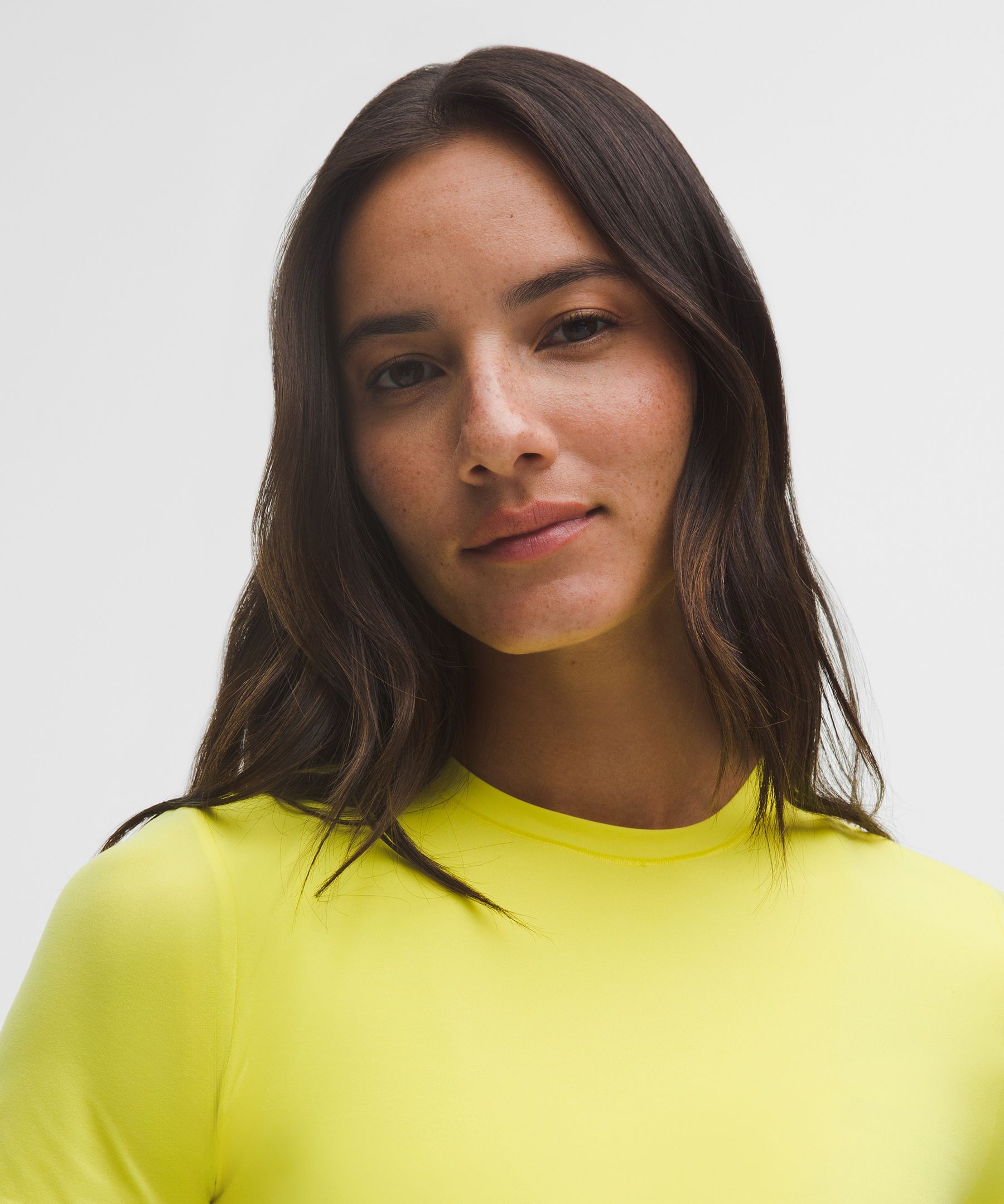Lululemon Wundermost Ultra-soft Nulu Crewneck Cropped T-shirt
