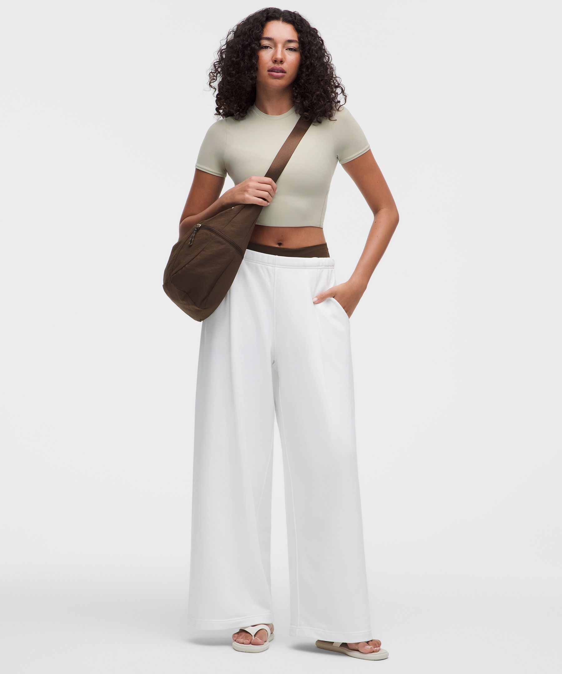 Wundermost Ultra-Soft Nulu Crewneck Cropped T-Shirt