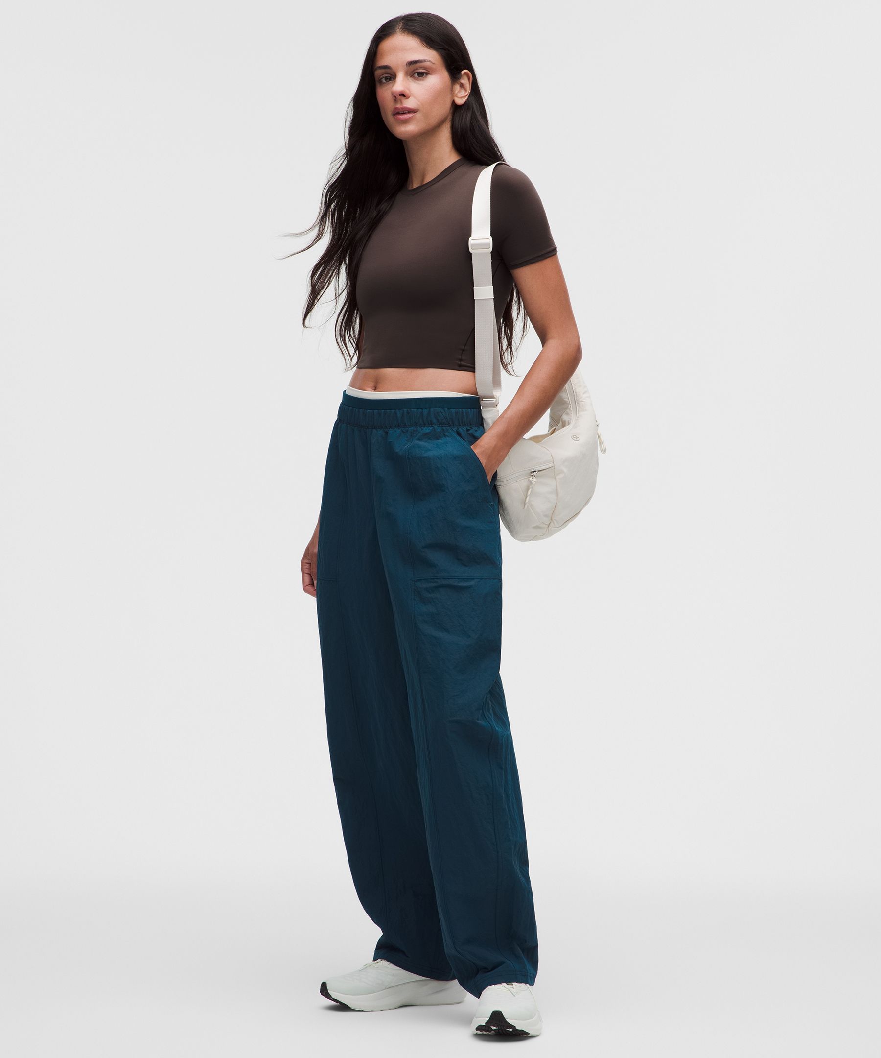 Wundermost Ultra-Soft Nulu Crewneck Cropped T-Shirt