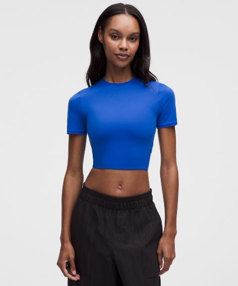 Женская укороченная футболка Lululemon Wundermost Nulu