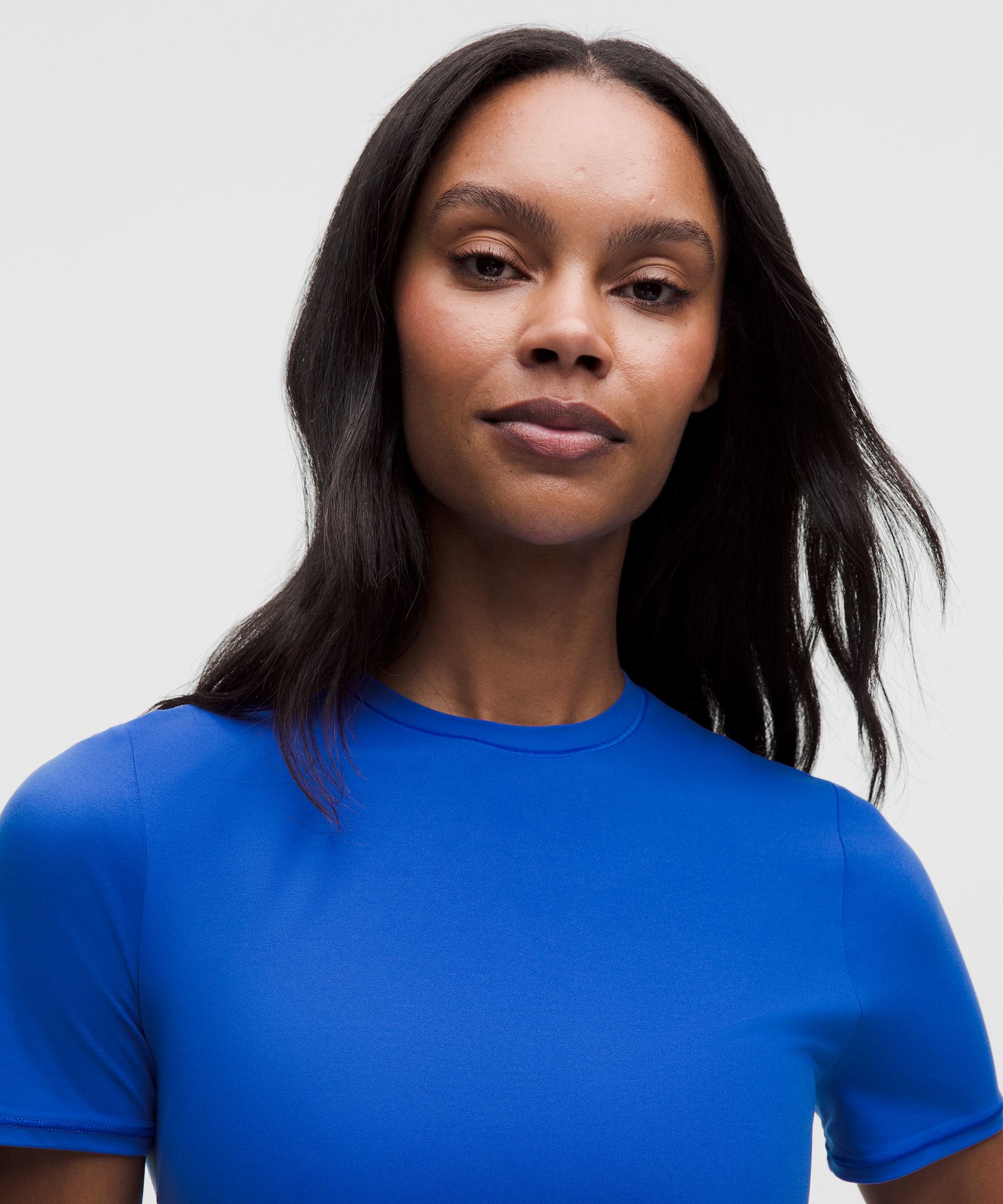 Wundermost Ultra-Soft Nulu Crewneck Cropped T-Shirt