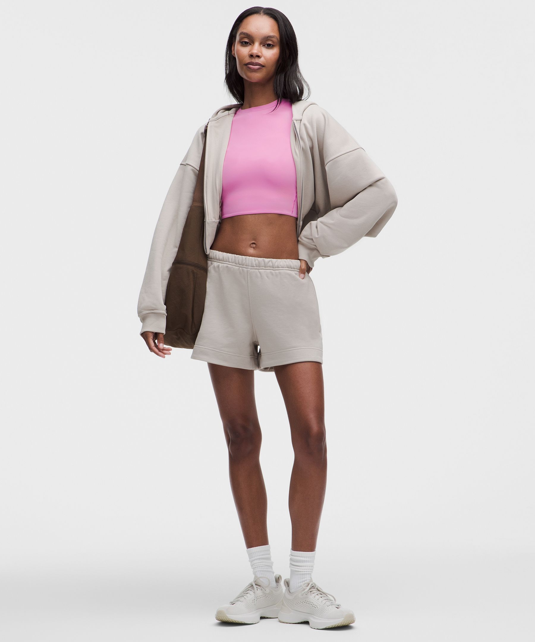 Wundermost Ultra-Soft Nulu Crewneck Cropped T-Shirt