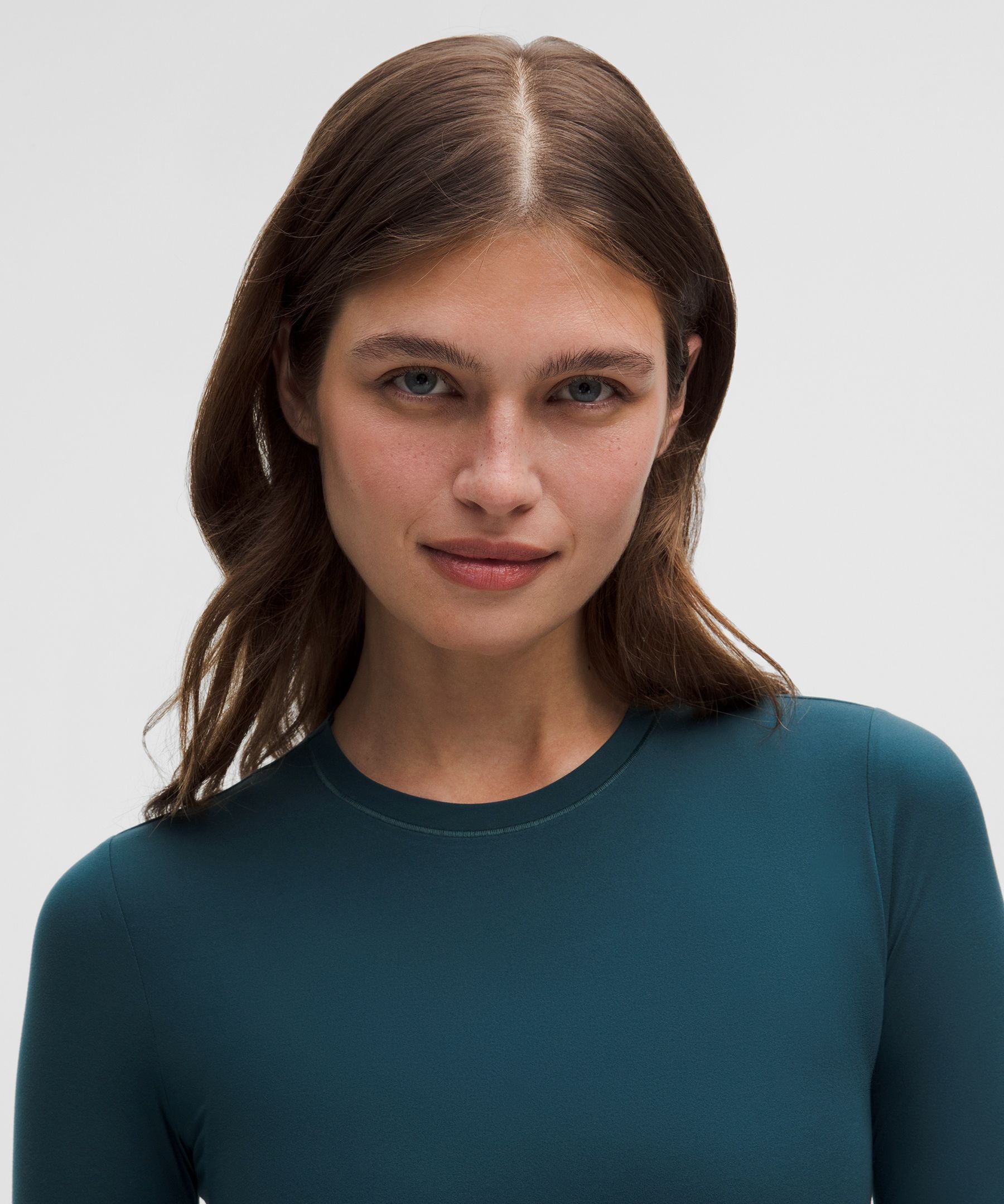 Wundermost Ultra-Soft Nulu Crewneck Long-Sleeve Shirt