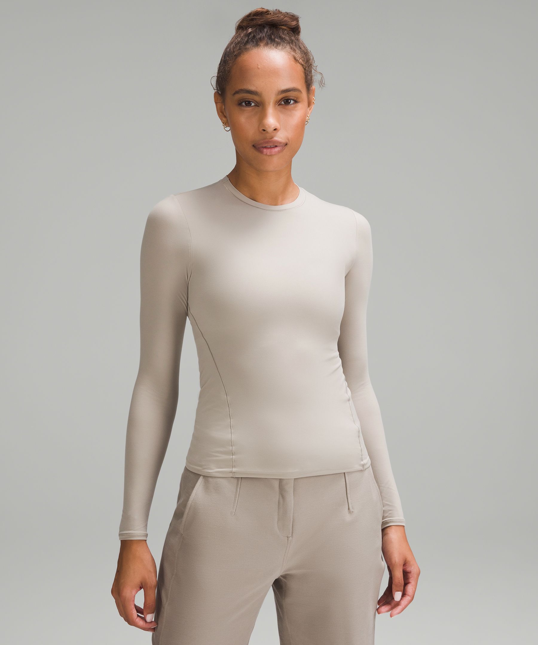 Lululemon Wundermost Ultra-Soft Nulu Crewneck Long-Sleeve Shirt