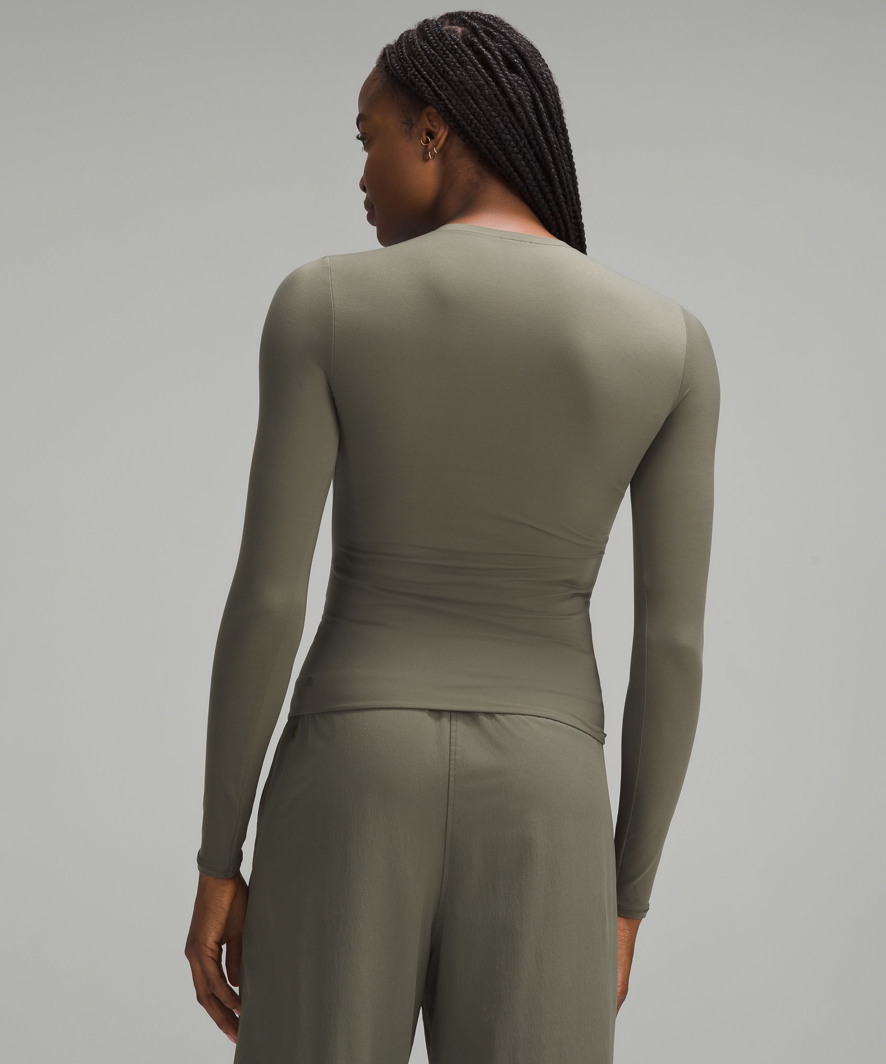 Lululemon athletica Wundermost Ultra-Soft Nulu Square-Neck Long-Sleeve  Bodysuit, Women's Long Sleeve Shirts