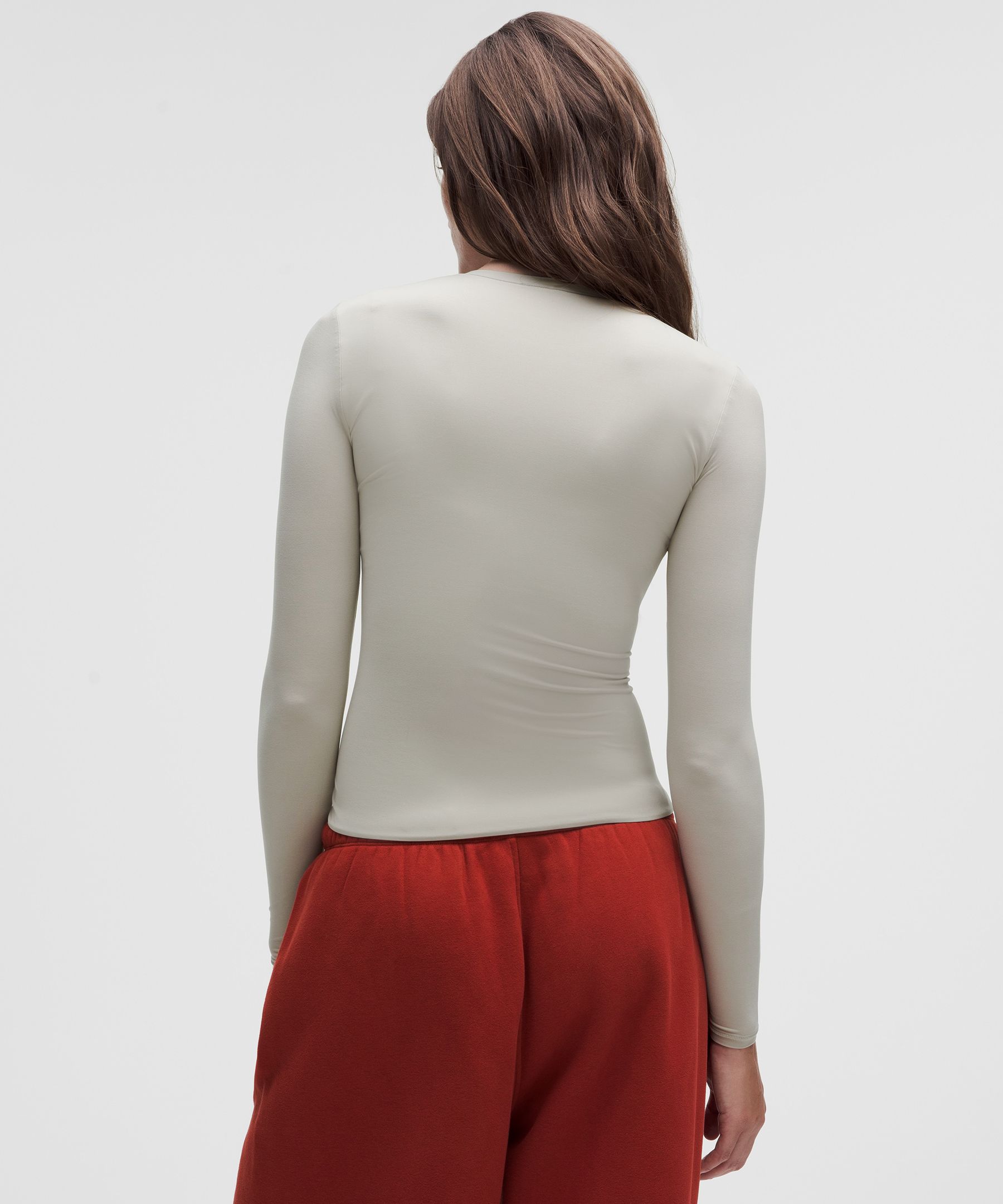 Wundermost Ultra-Soft Nulu Crewneck Long-Sleeve Shirt