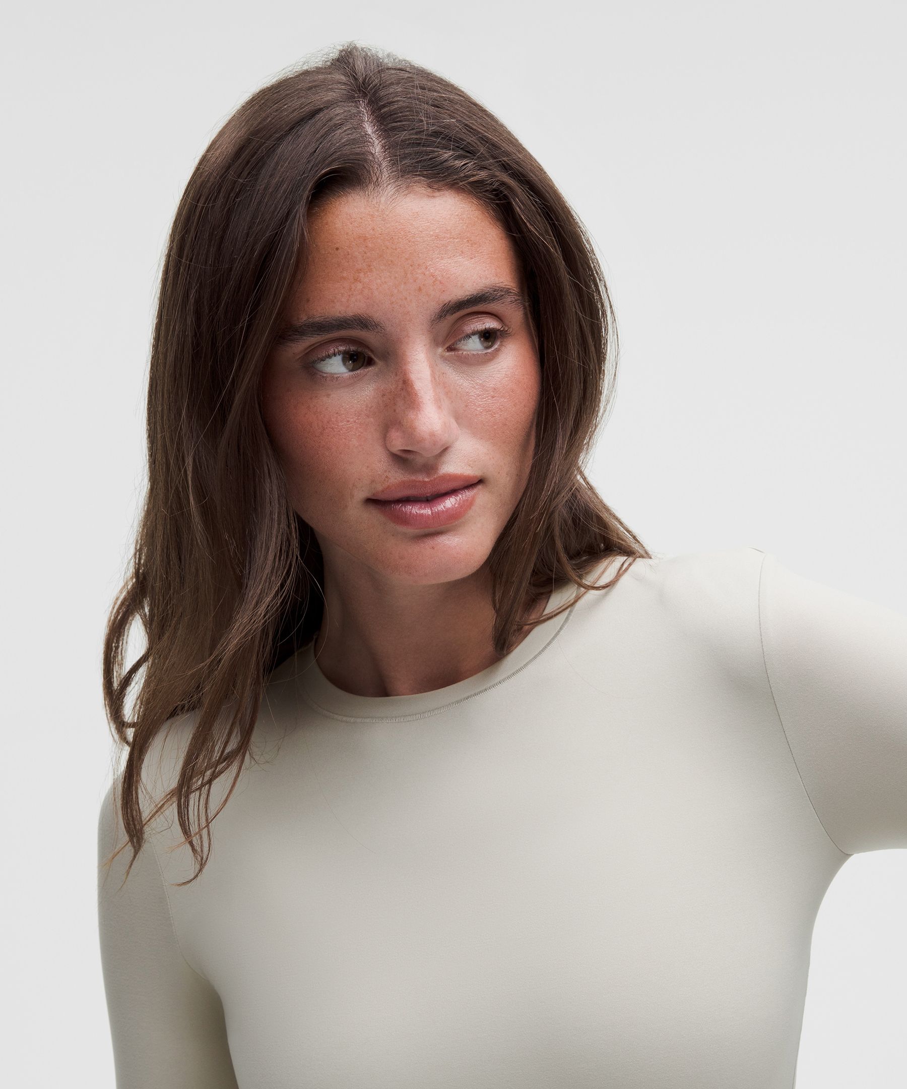 Wundermost Ultra-Soft Nulu Crewneck Long-Sleeve Shirt