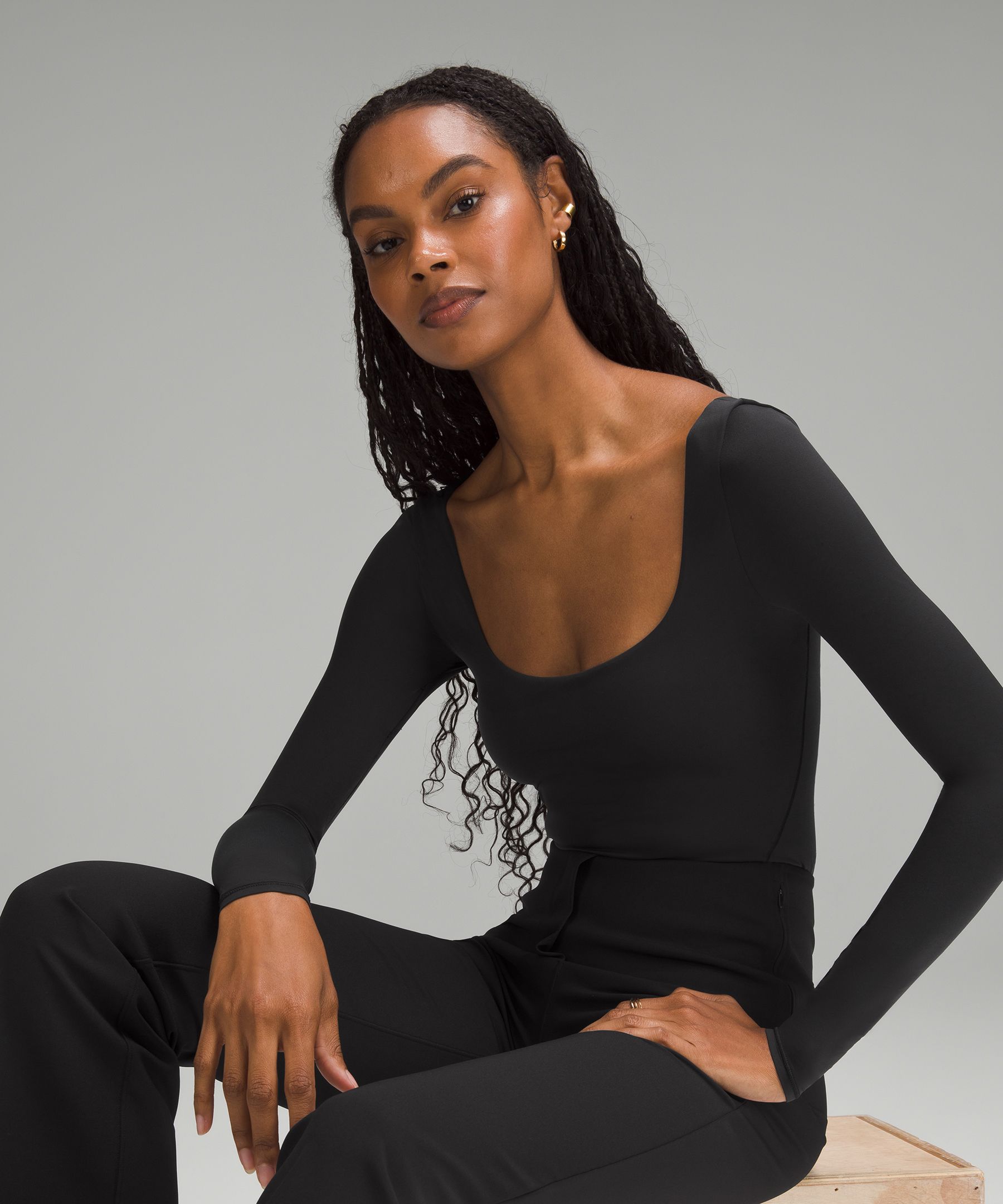 Adika Bodysuit Womens XS Square Neck Adjustable Spaghetti Strap Black NEW