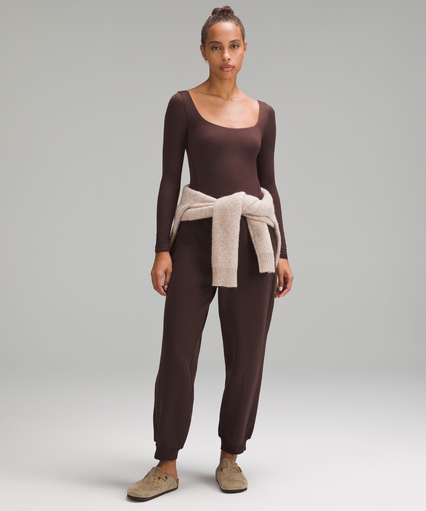 Wundermost Ultra-Soft Nulu Square-Neck Long-Sleeve Bodysuit, Women's Long  Sleeve Shirts