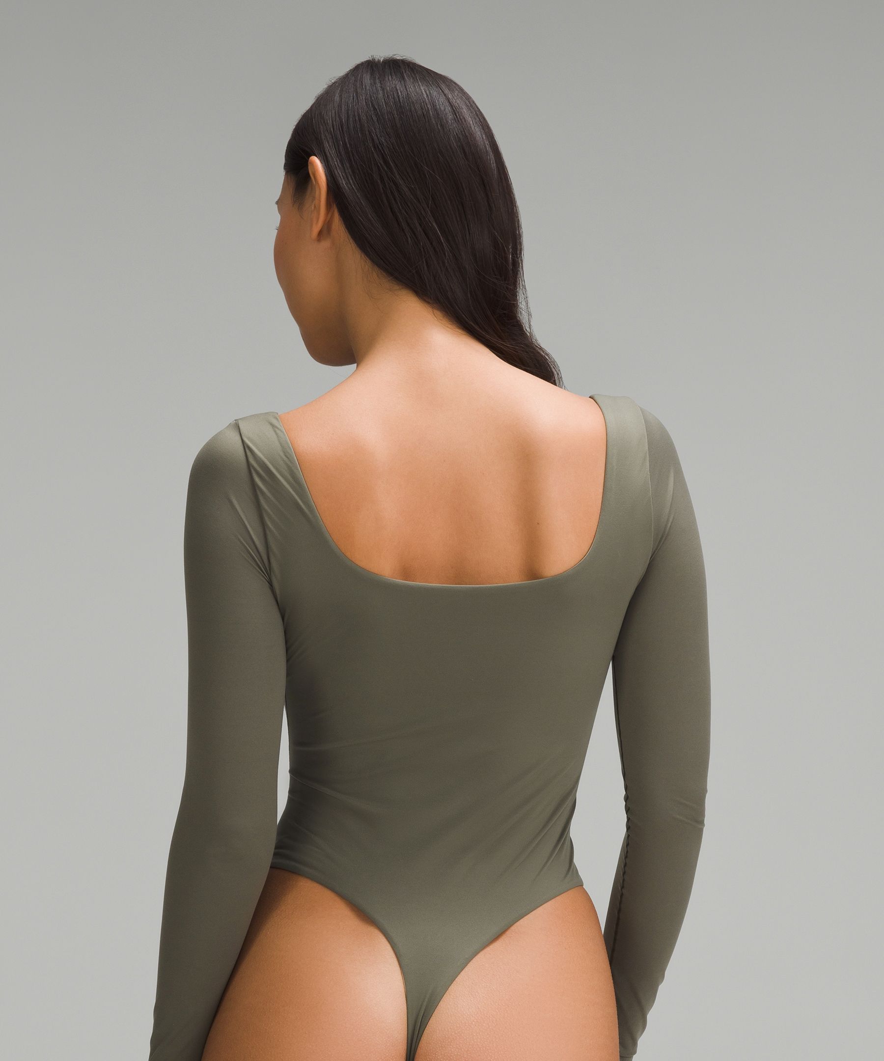 lululemon athletica Wundermost Bodysuit - Ultra-soft Nulu Turtleneck  Bodysuit in Green