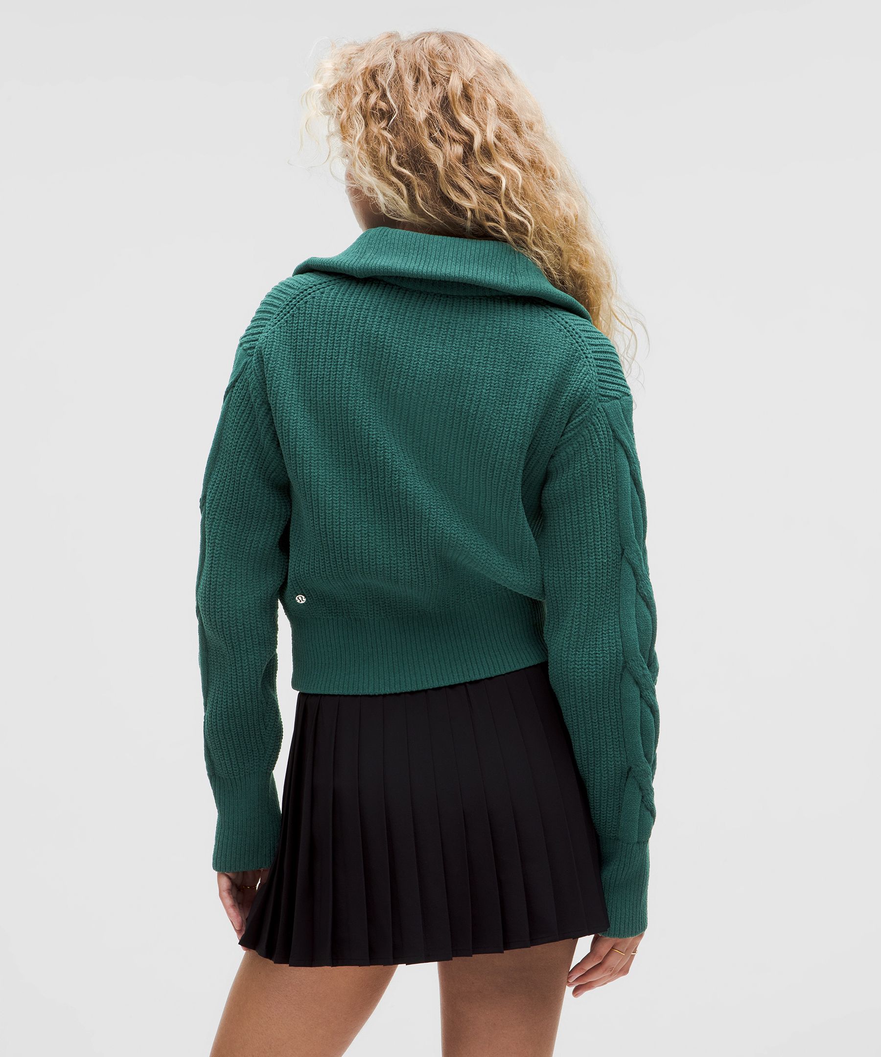 Lululemon Cable-knit Oversized Half Zip