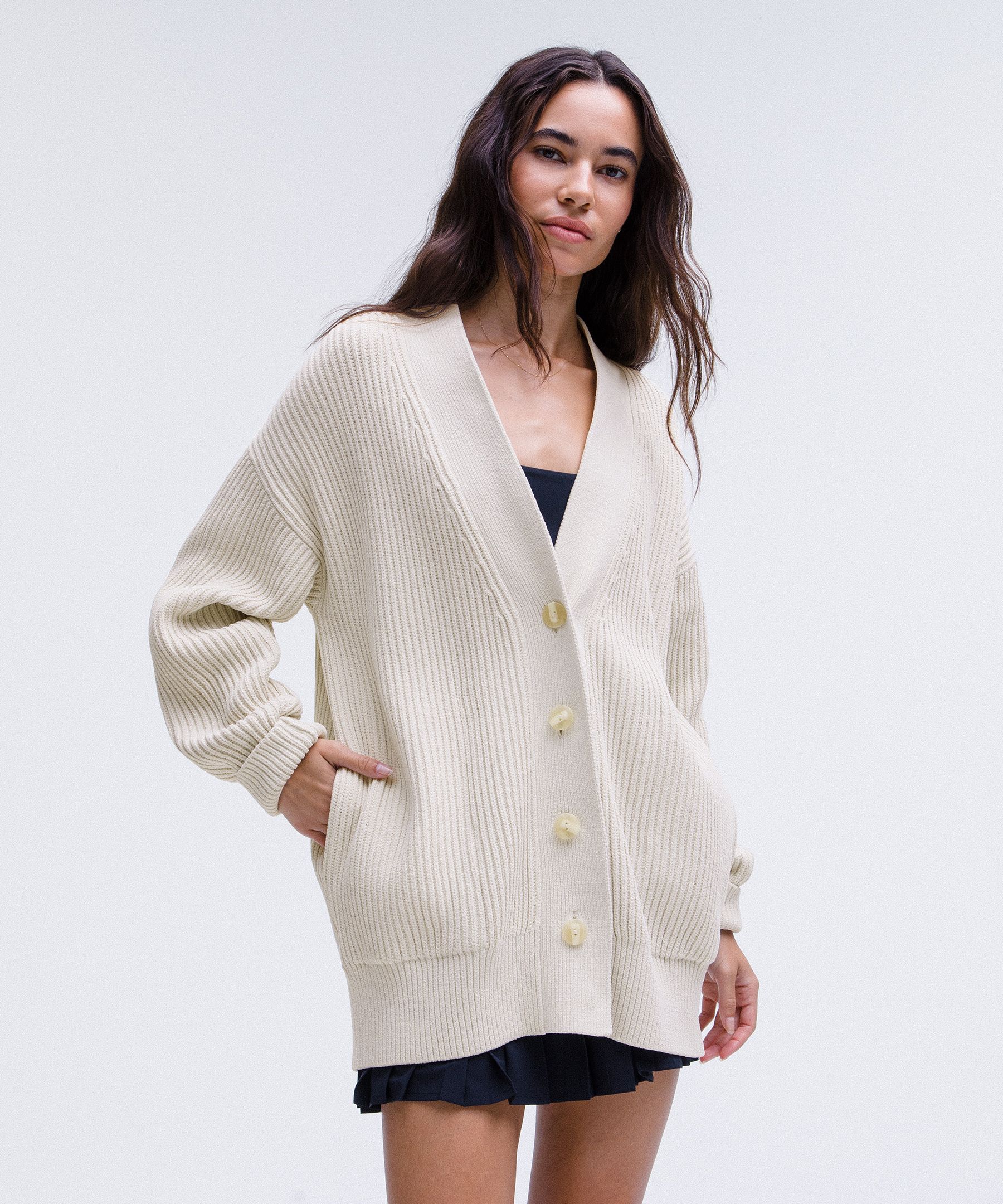 Knit Button Front Cardigan Sweaters Lululemon NZ