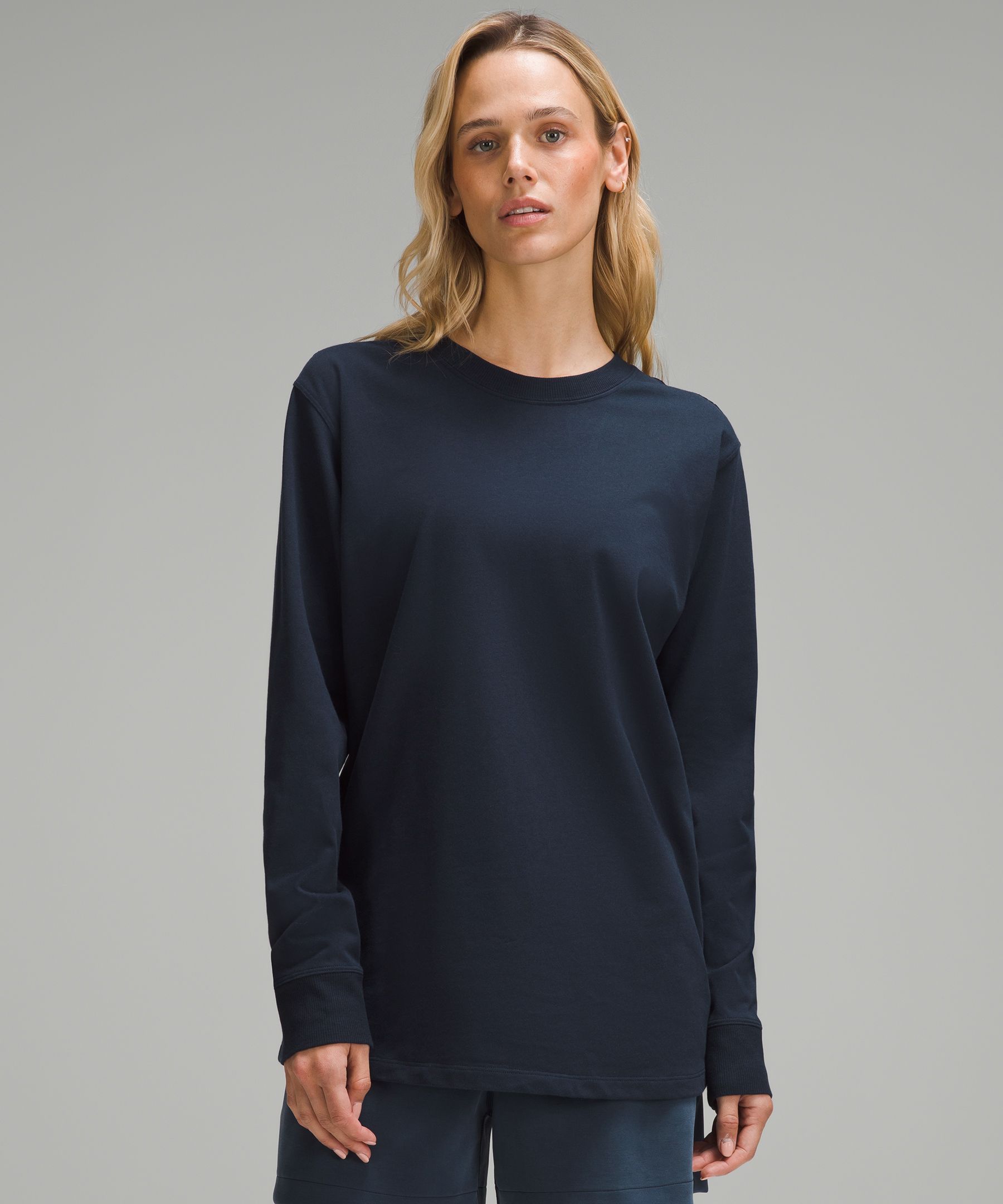 Lululemon All Yours Long-Sleeve Shirt - Pitch Blue - lulu fanatics