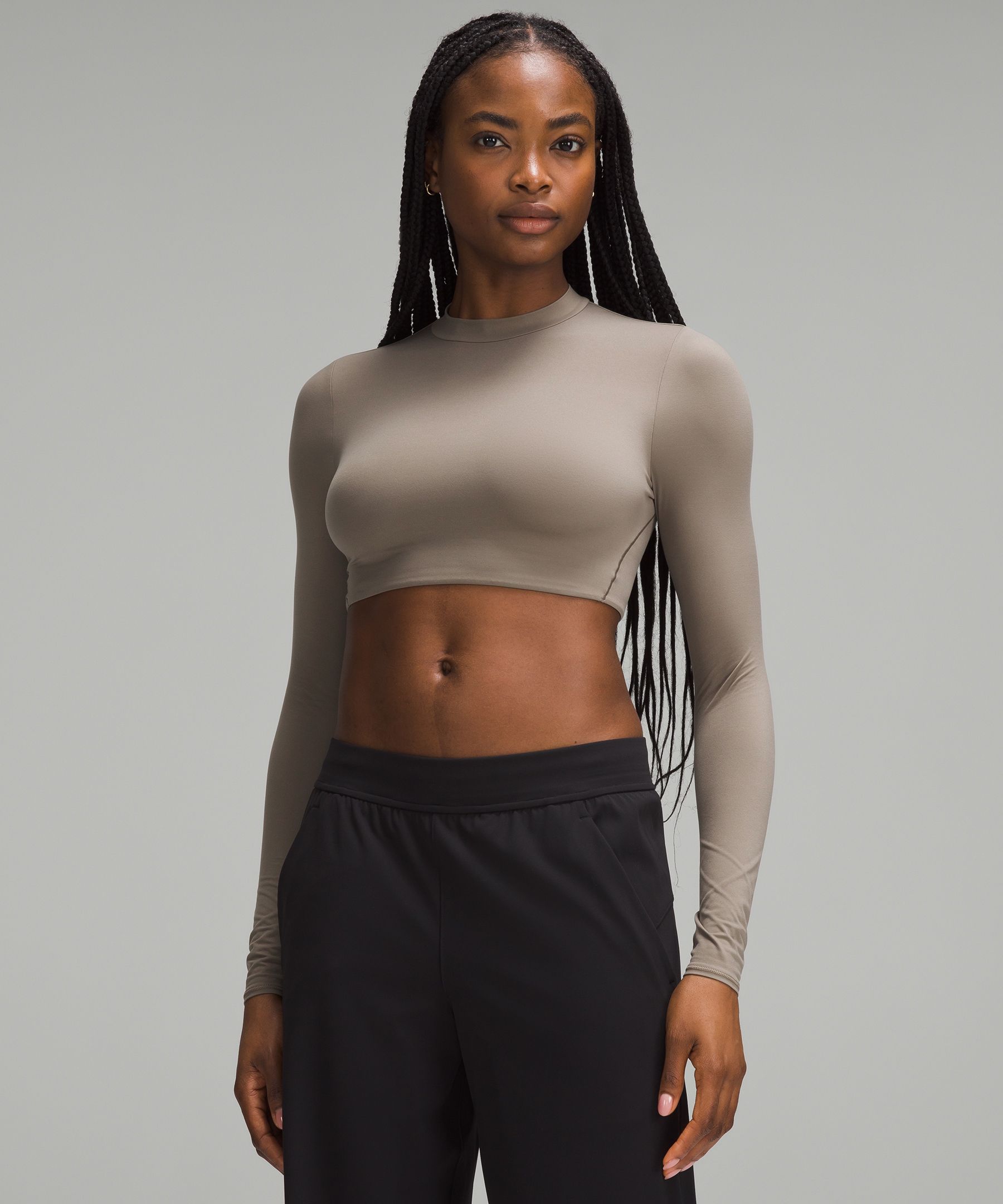 Grey Crop Length Clothing.