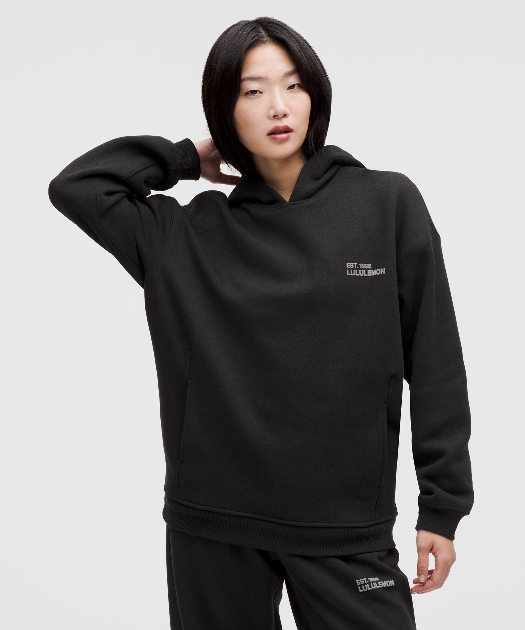 Heavyweight Fleece Oversized Hoodie - Black