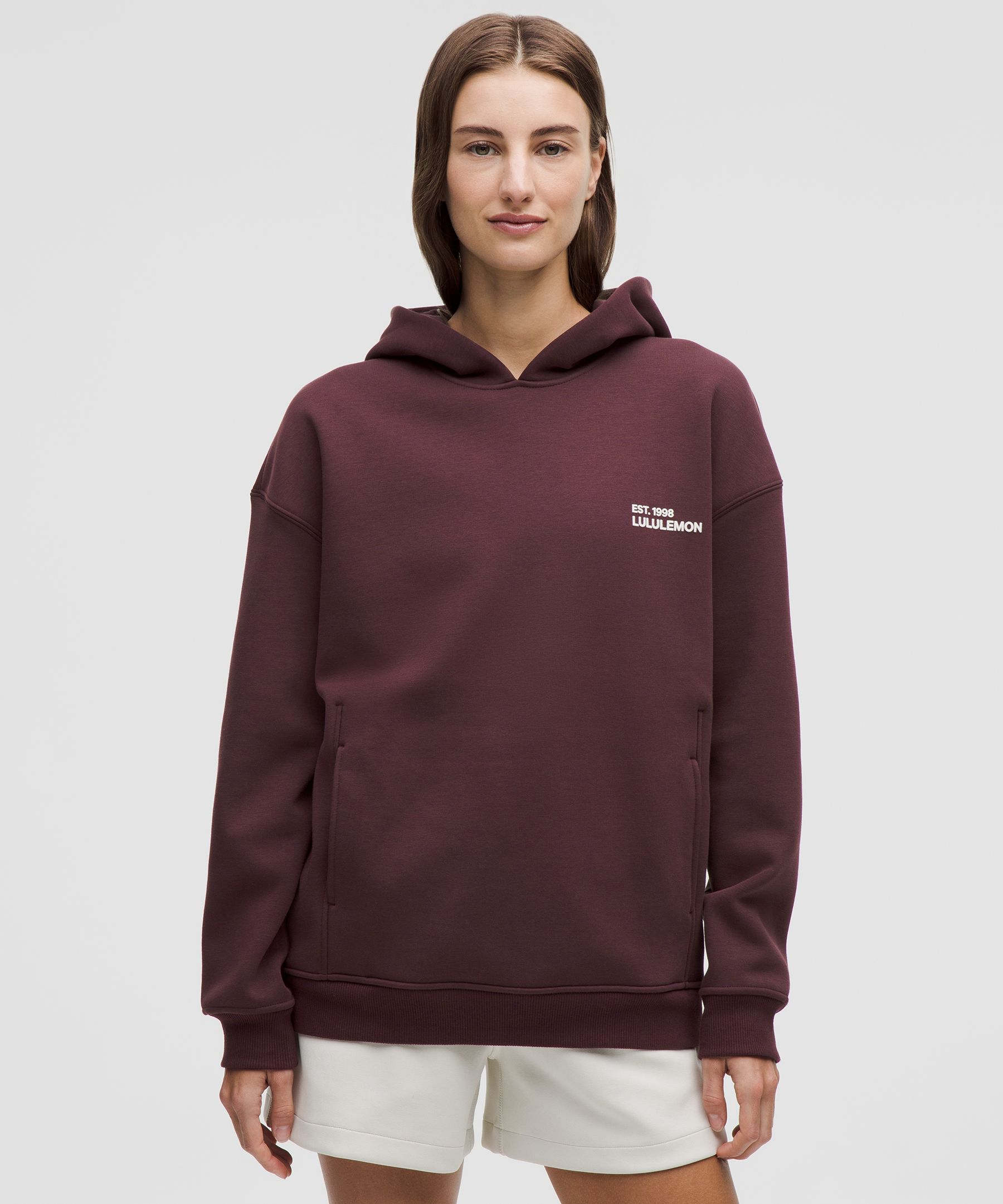 Heavyweight Fleece Oversized Hoodie - Purple