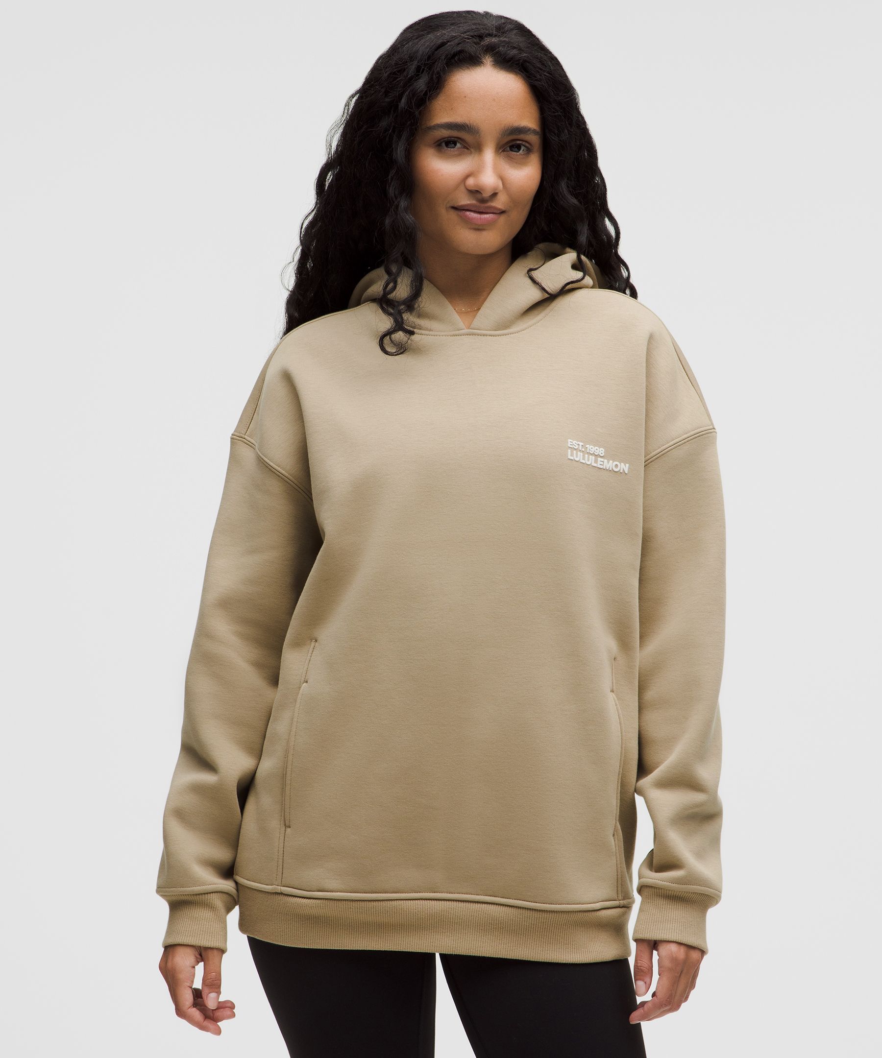 Heavyweight Fleece Oversized Hoodie - Brown