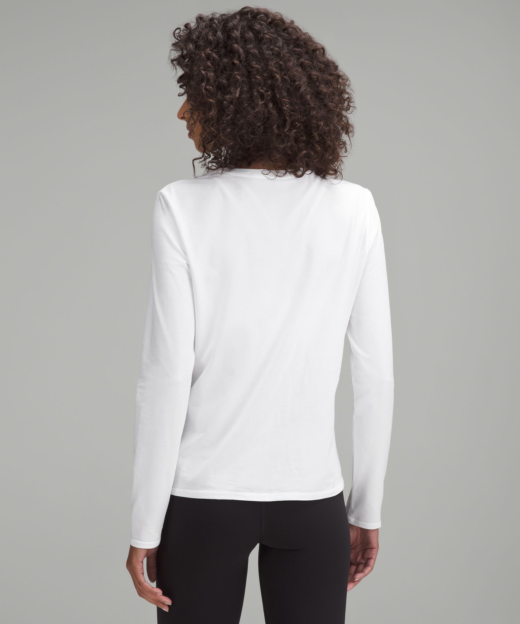 Organic Cotton Crewneck Long-Sleeve Shirt | Women's Long Sleeve Shirts