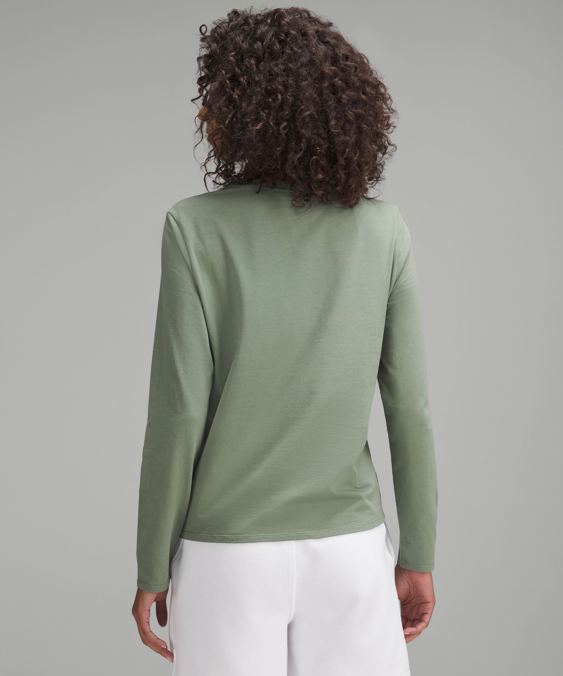 Organic Cotton Crewneck Long-Sleeve Shirt | Women's Long Sleeve Shirts