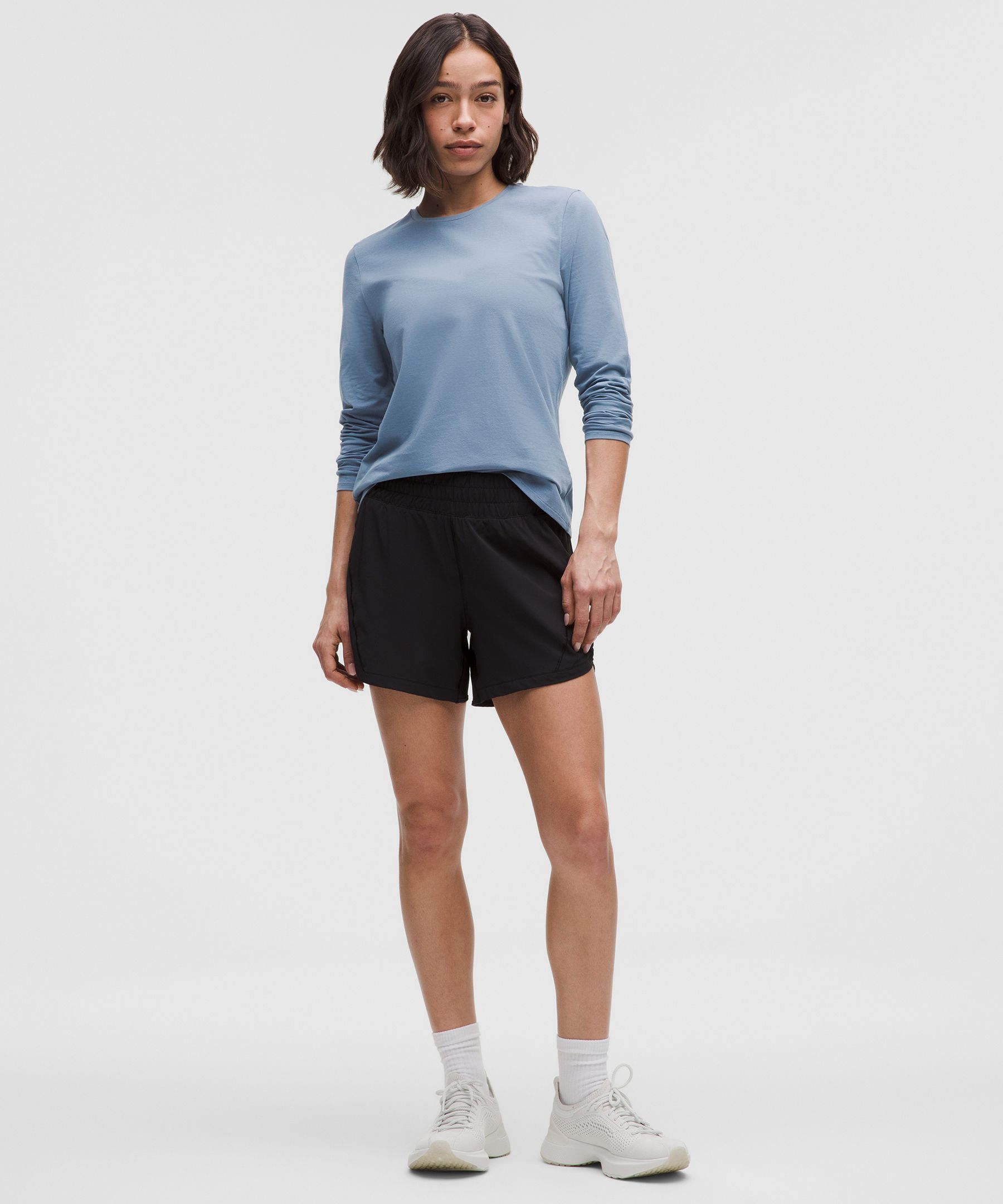 LULULEMON ORGANIC COTTON CREWNECK LONG-SLEEVE SHIRT