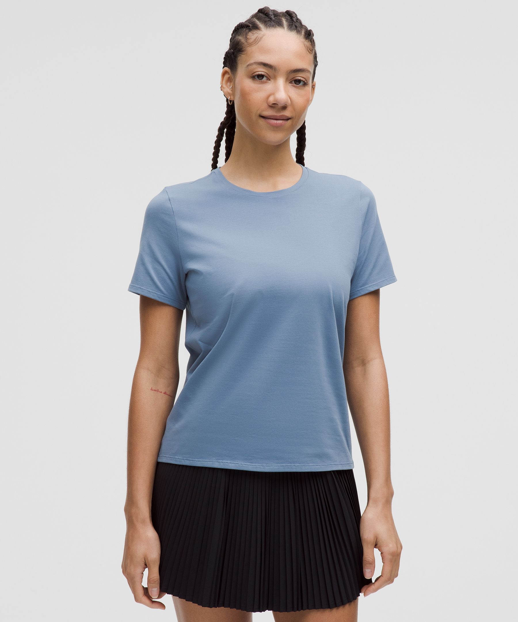 Organic Cotton Straight-Hem Crewneck T-Shirt