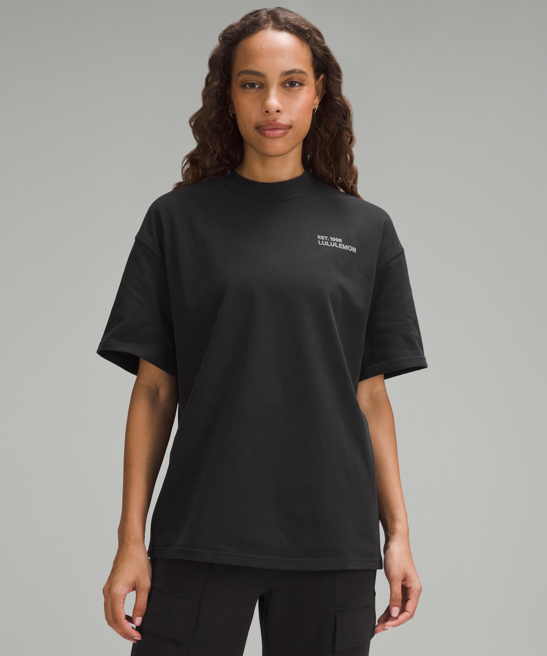 Australian Cotton Oversized T-Shirt - Black