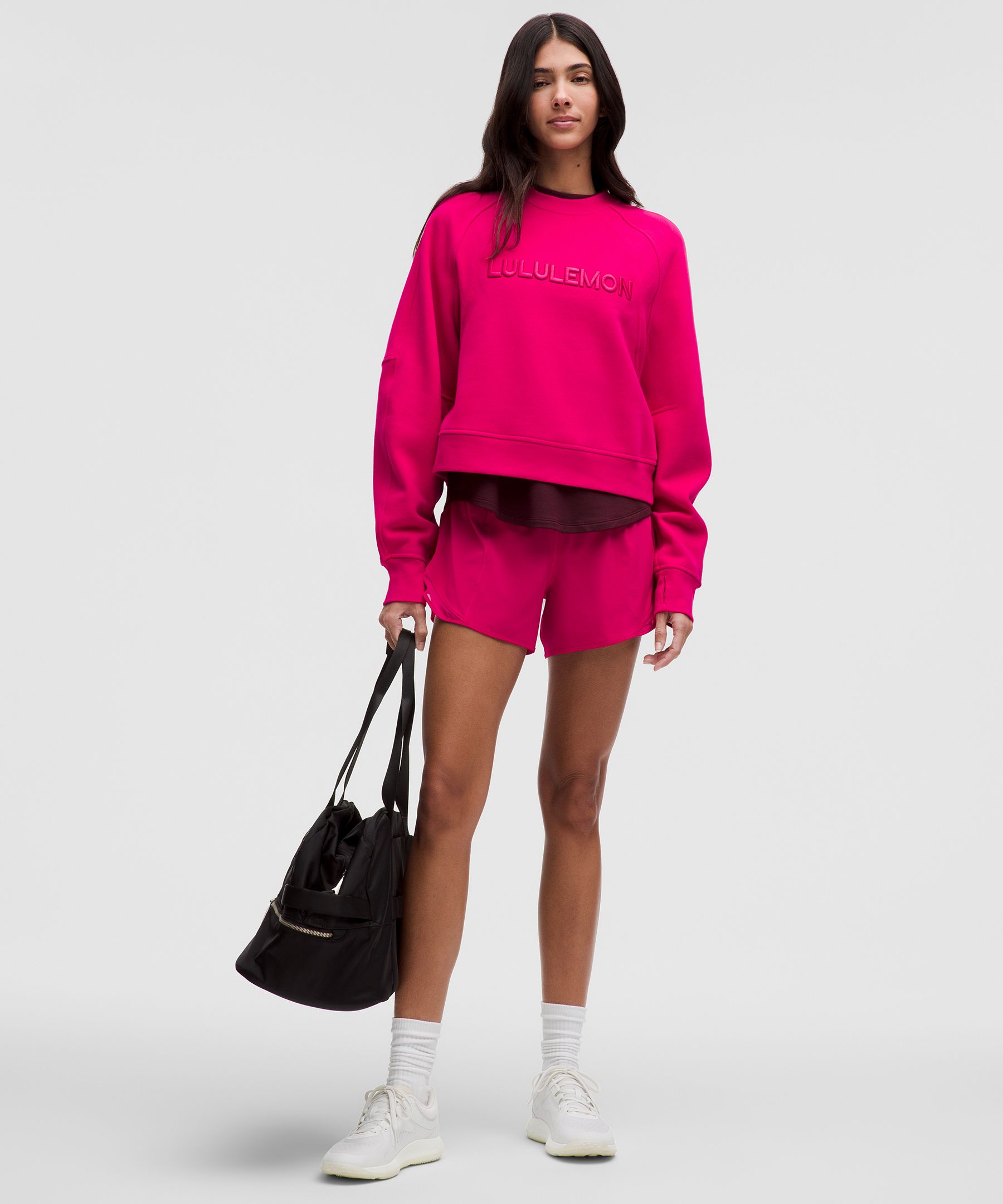 LULULEMON SCUBA OVERSIZED PULLOVER WORDMARK 